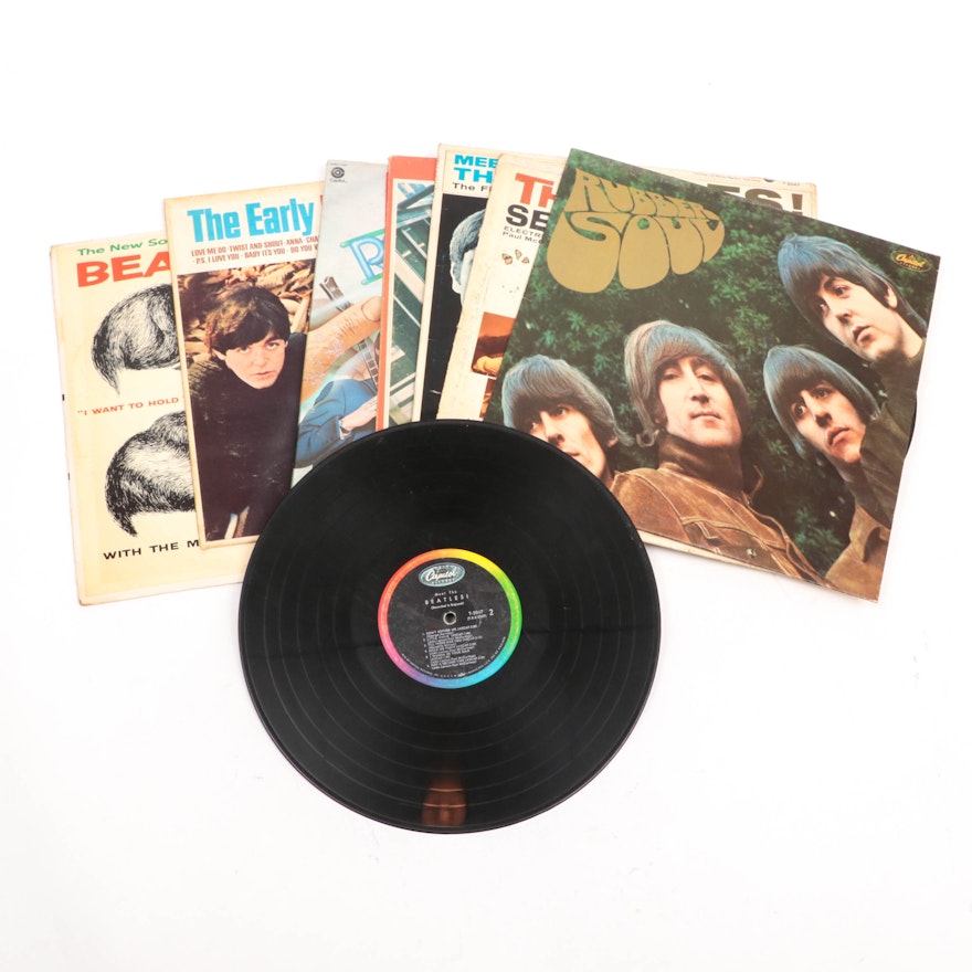 The Beatles "Rubber Soul", "Meet The Beatles" and Other Vinyl Beatles Records