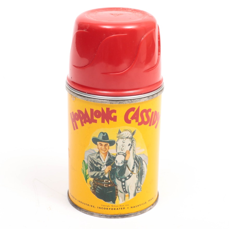 Aladdin Industries "Hopalong Cassidy" Thermos, Mid-20th Century