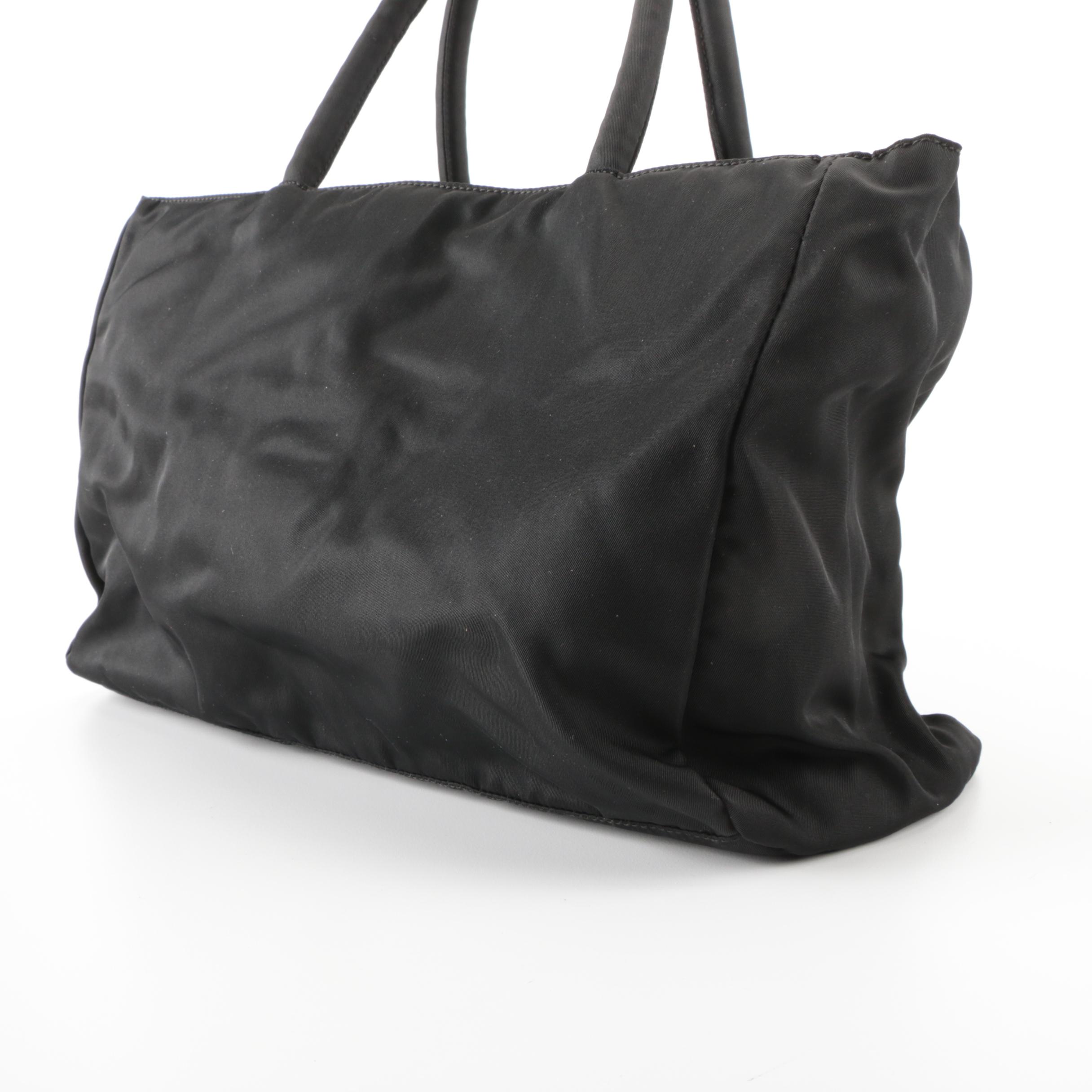 Prada Tote Bag in Black Tessuto Nylon