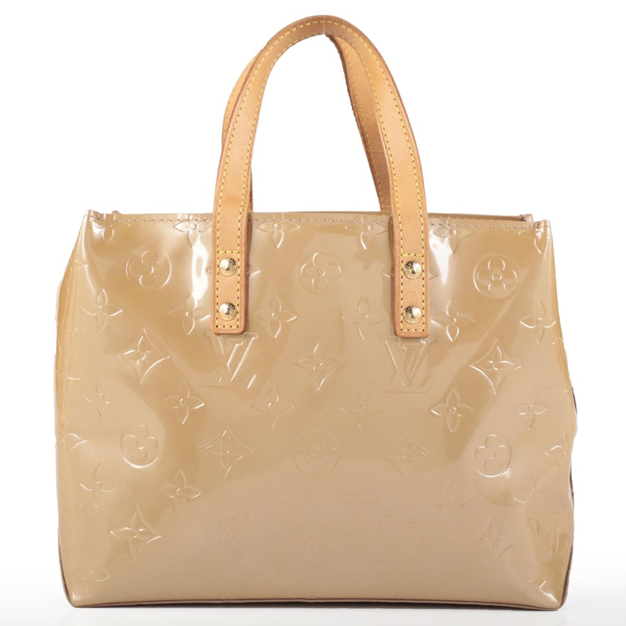 Louis Vuitton Reade PM Tote in Noisette Monogram Vernis and Vachetta Leather