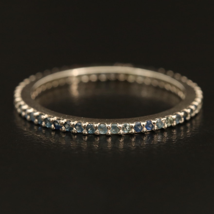 14K Sapphire Eternity Band