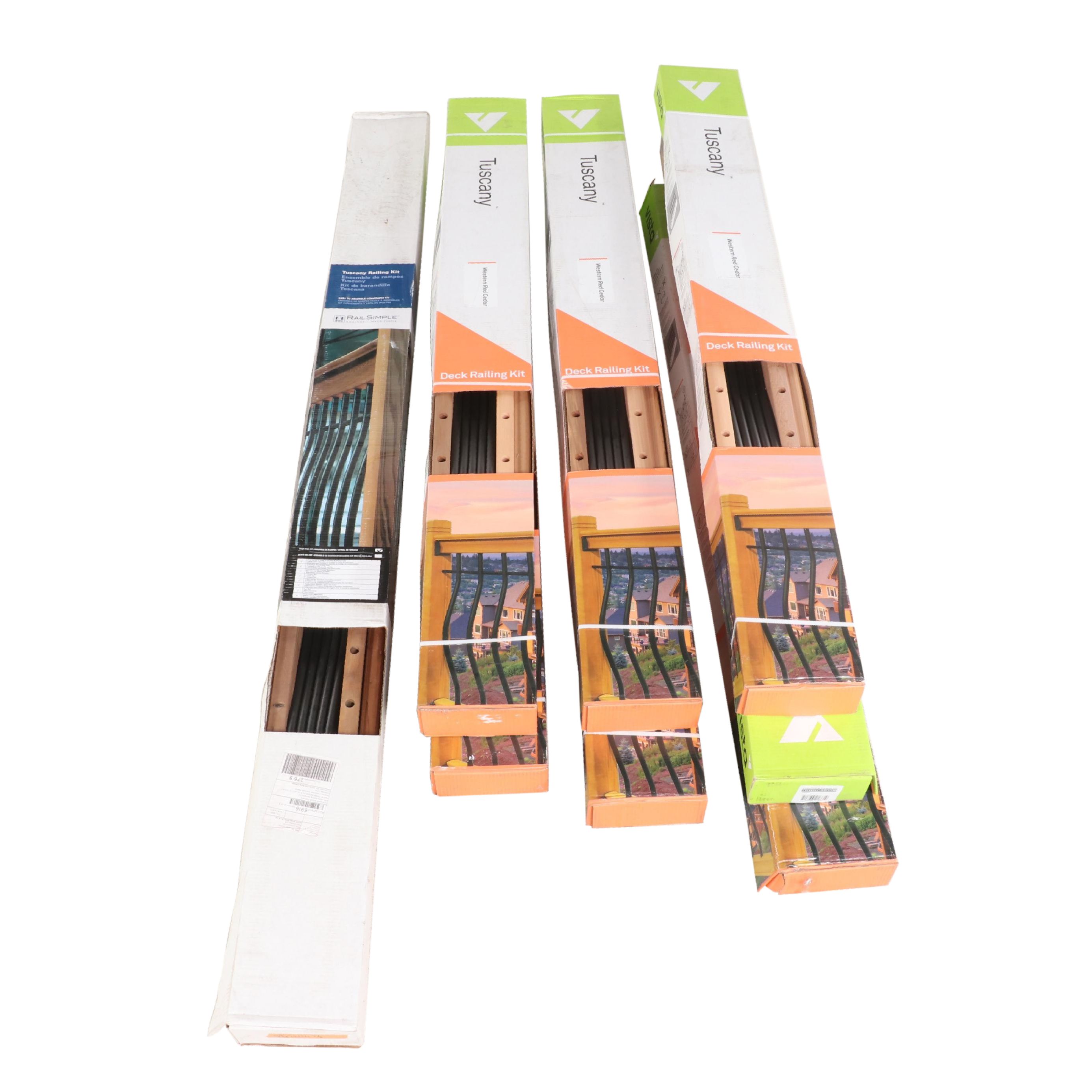 Seven Vista "Tuscany" Deck Railing Kits Plus One by Rail Simple