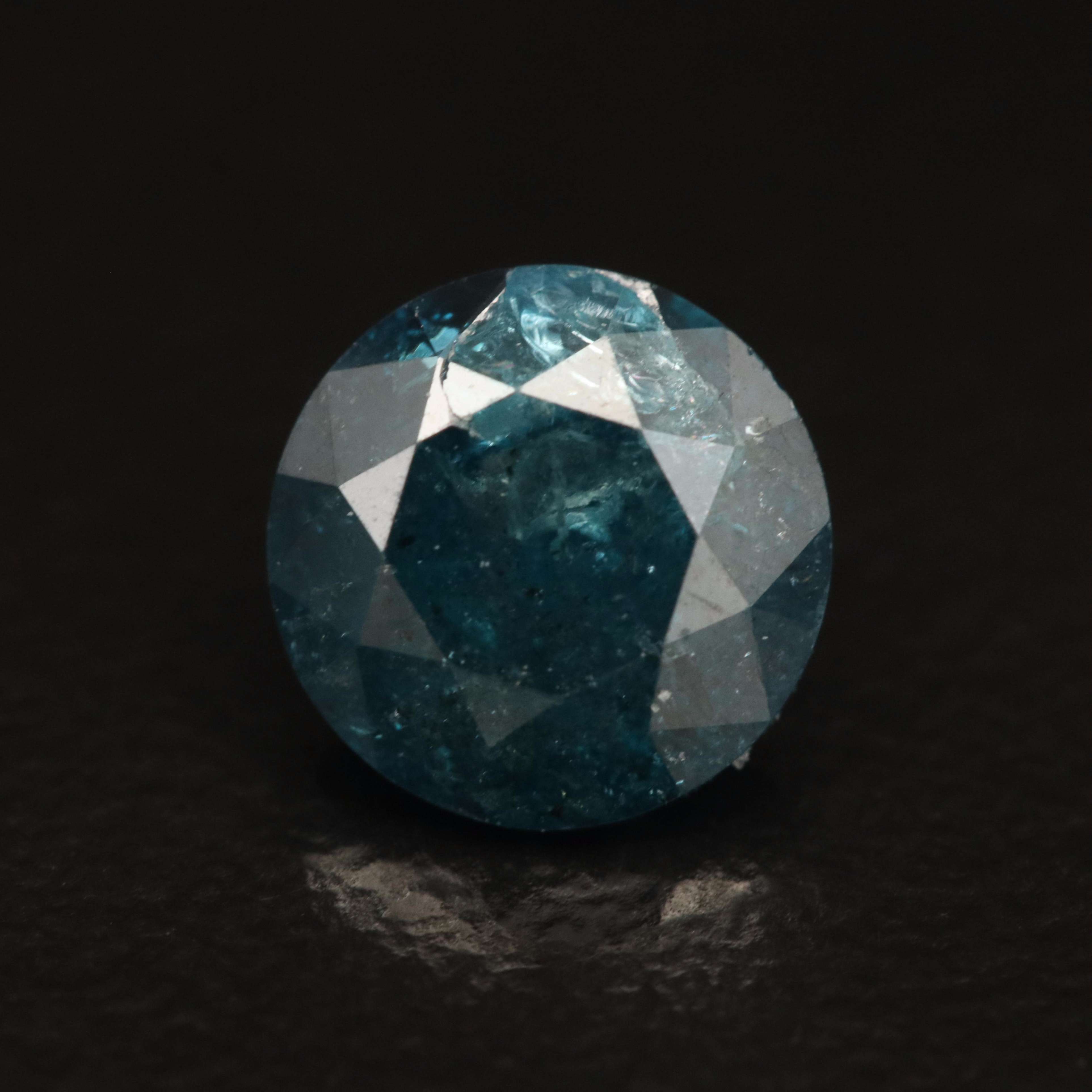 Loose 1.59 CT Fancy Blue Diamond