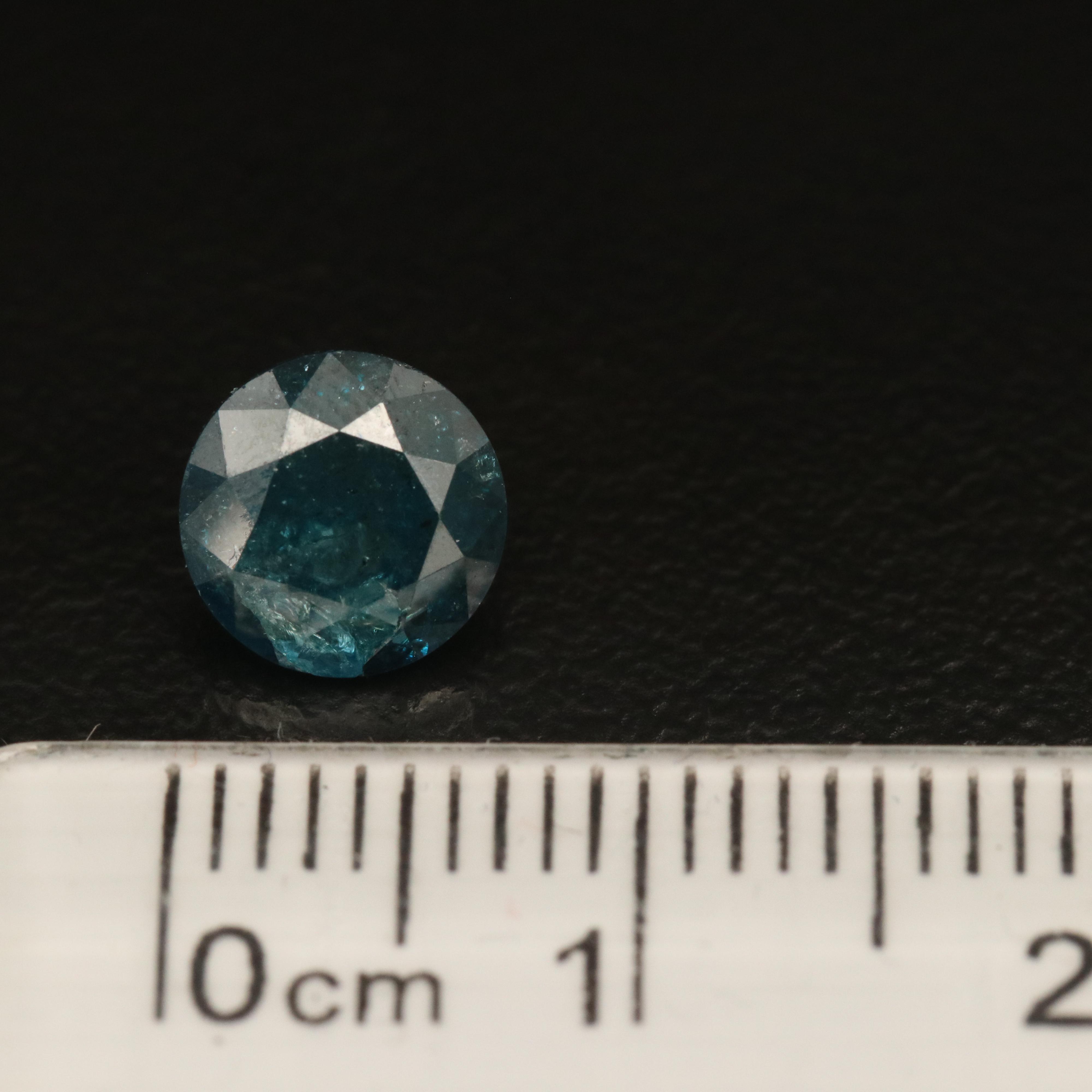 Loose 1.59 CT Fancy Blue Diamond