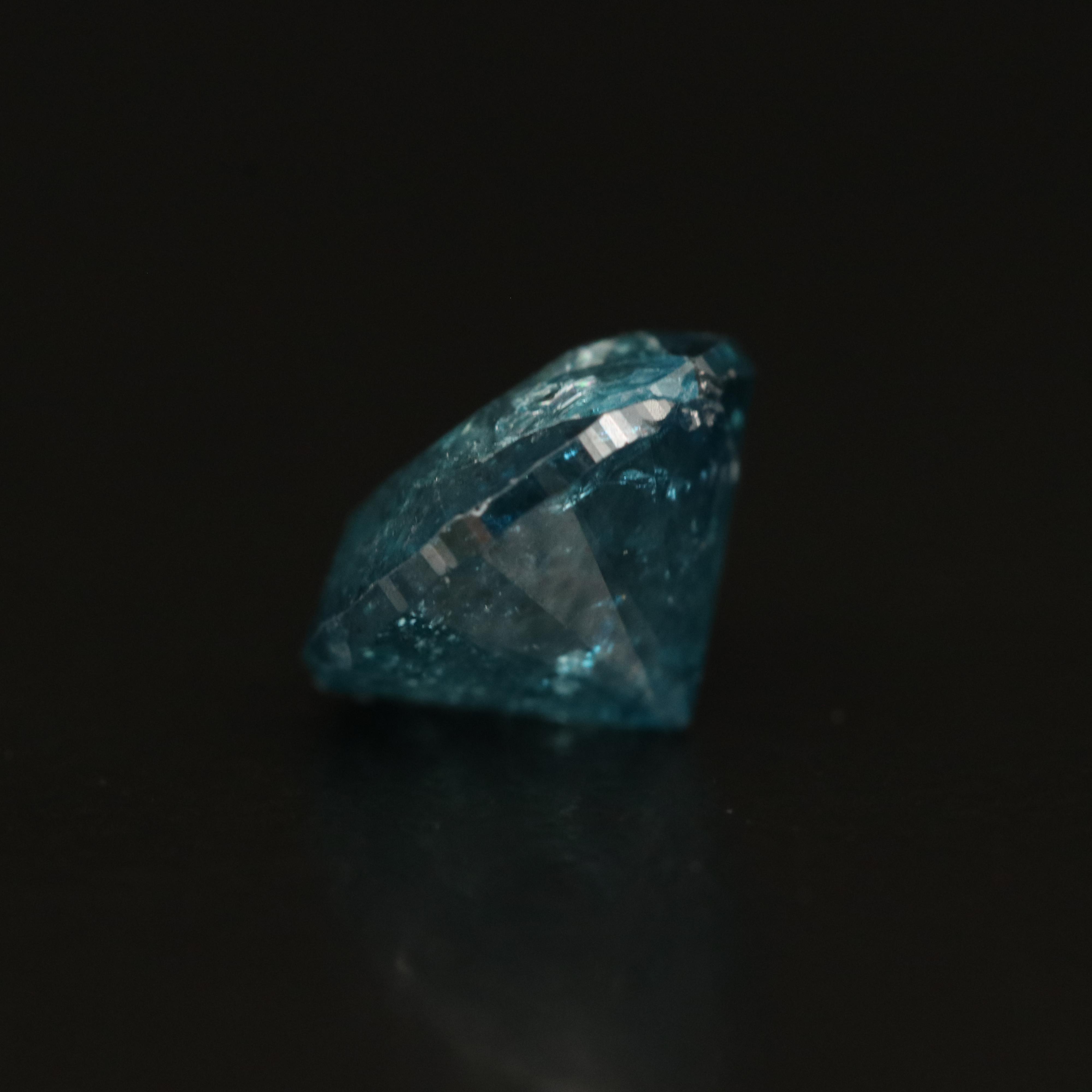 Loose 1.59 CT Fancy Blue Diamond