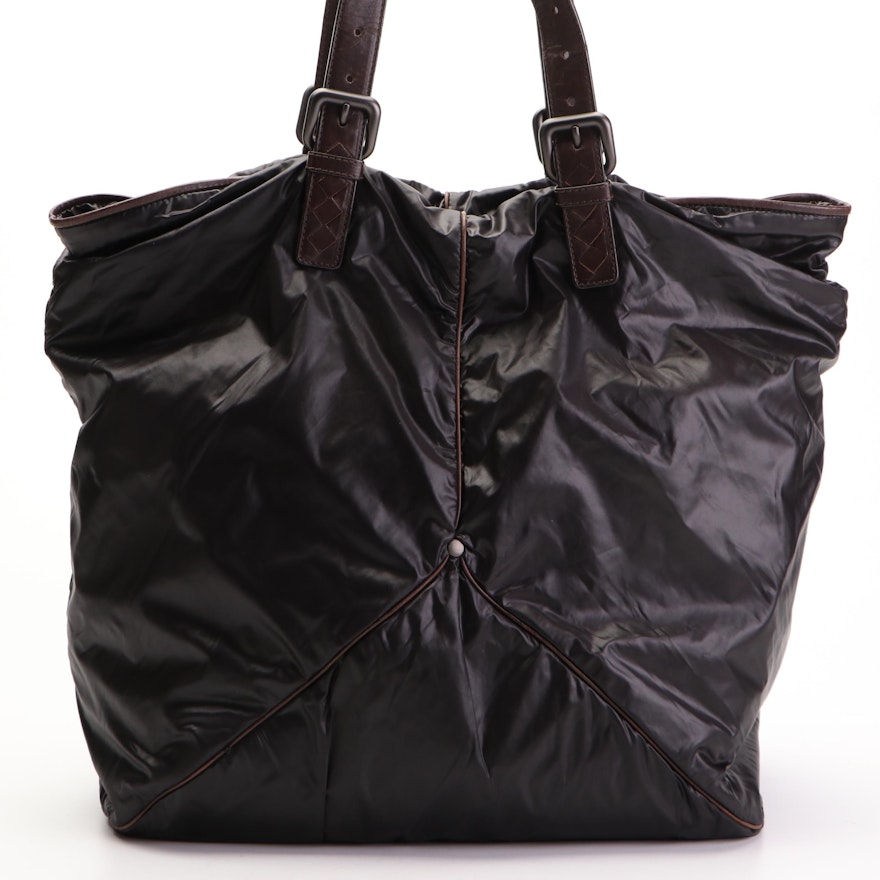 Bottega Veneta Spinnaker Nylon and Leather Tote Bag