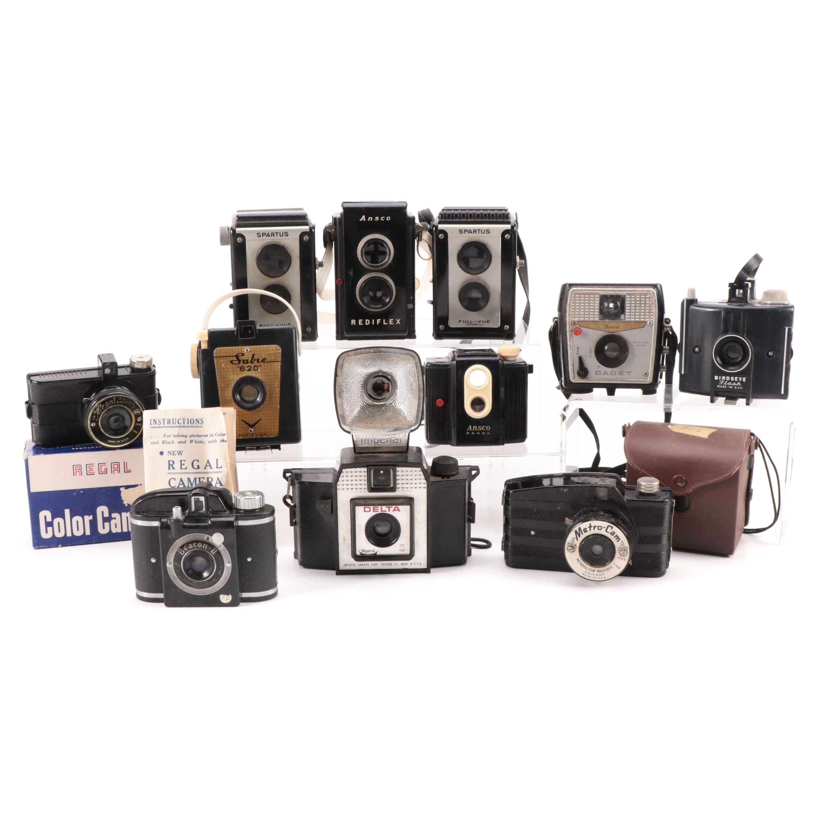 Ansco Rediflex, Panda and Other Cameras, Early to Mid 20th Century