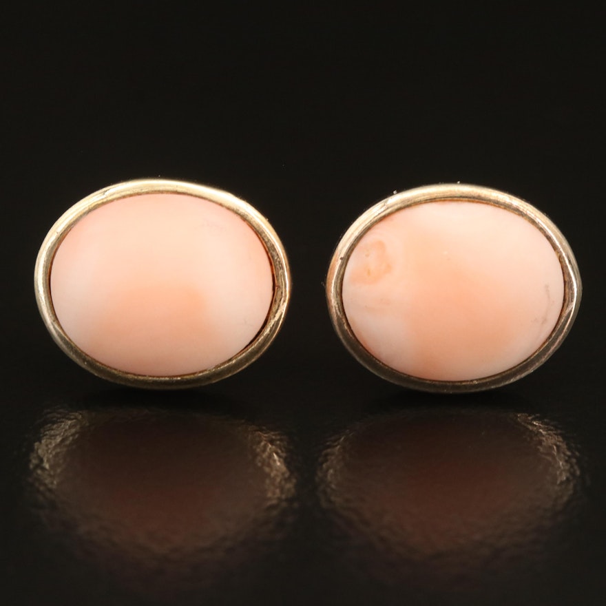 Coral Stud Earrings