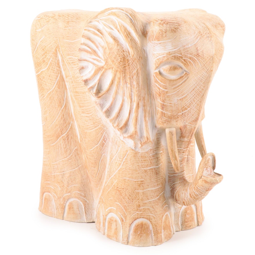 Cast Composite Elephant Stool