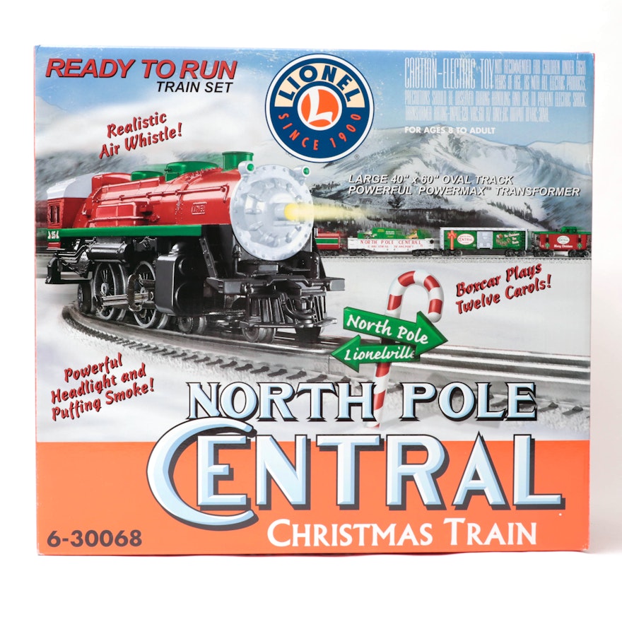 Lionel North Pole Central Christmas Passenger Expansion Train Set