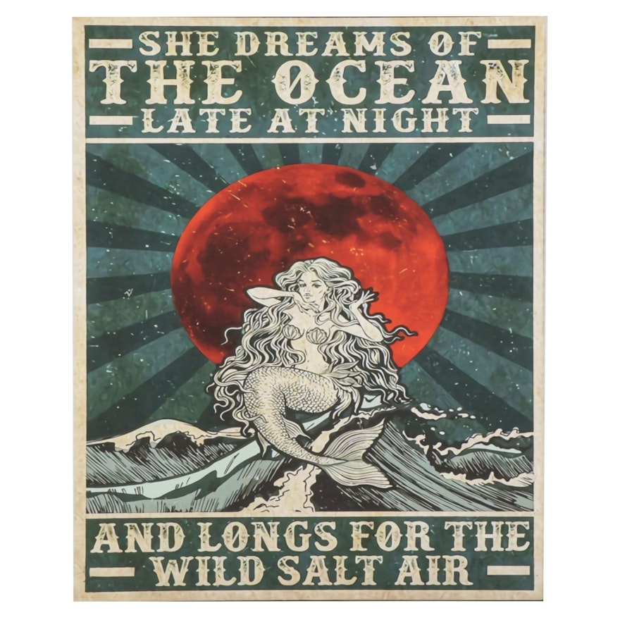 Mermaid Giclée Poster, 21st Century