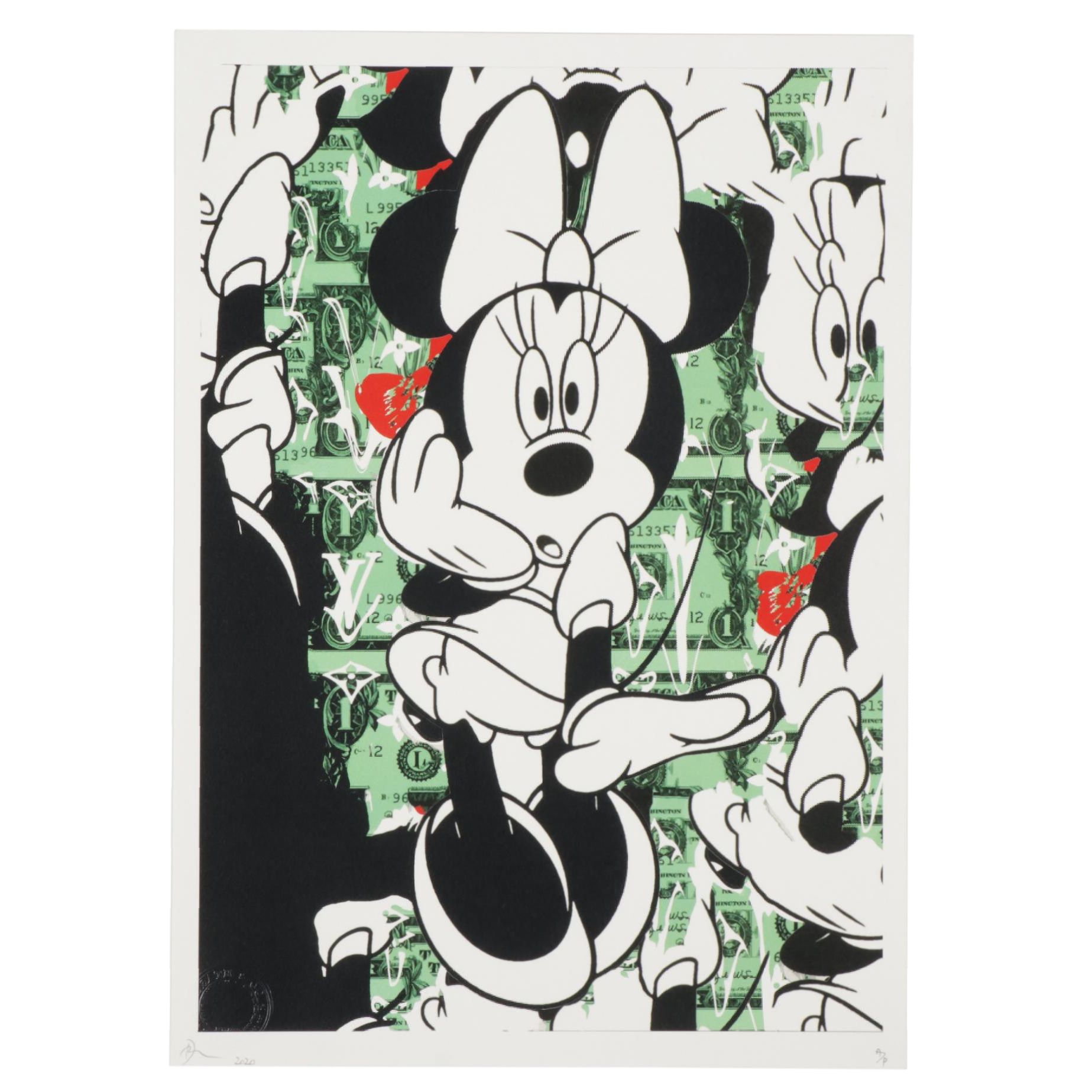 Death NYC Minnie Mouse Pop Art Graphic Print "MIN 1," 2020