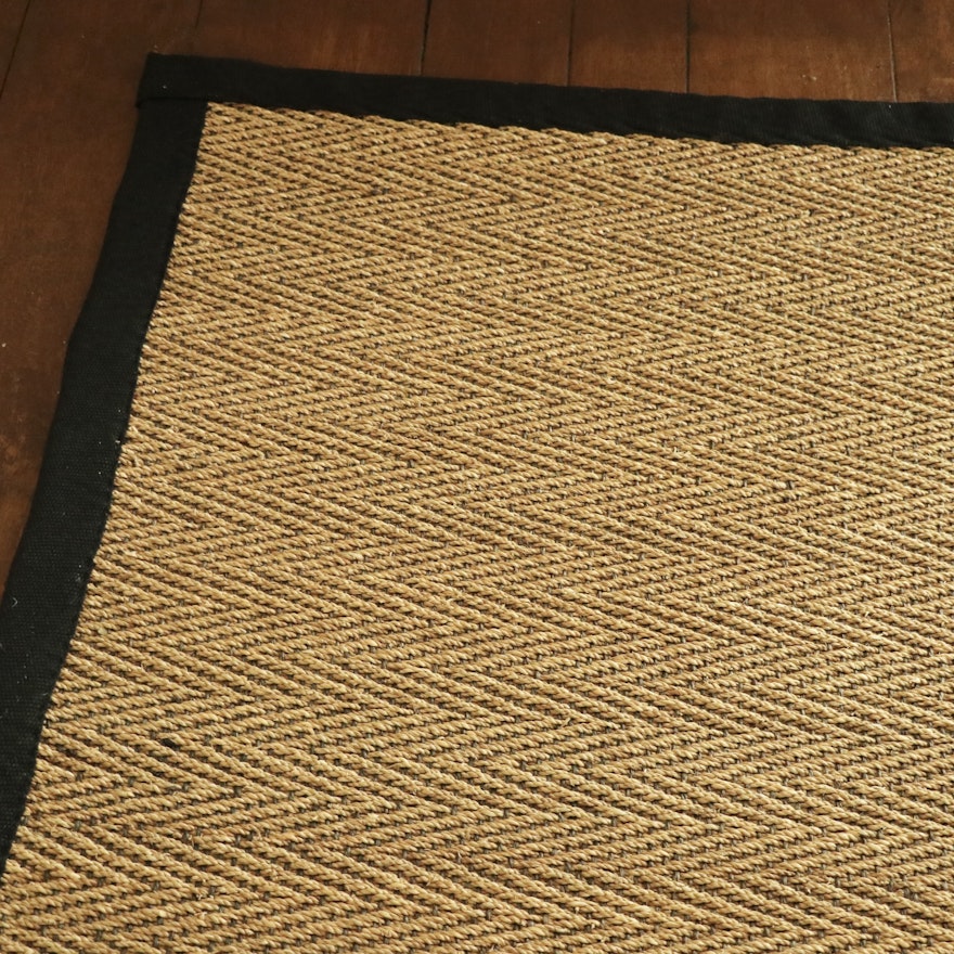 12'10 x 16'6 Machine Made Sisal Flat Weave Room Sized Rug