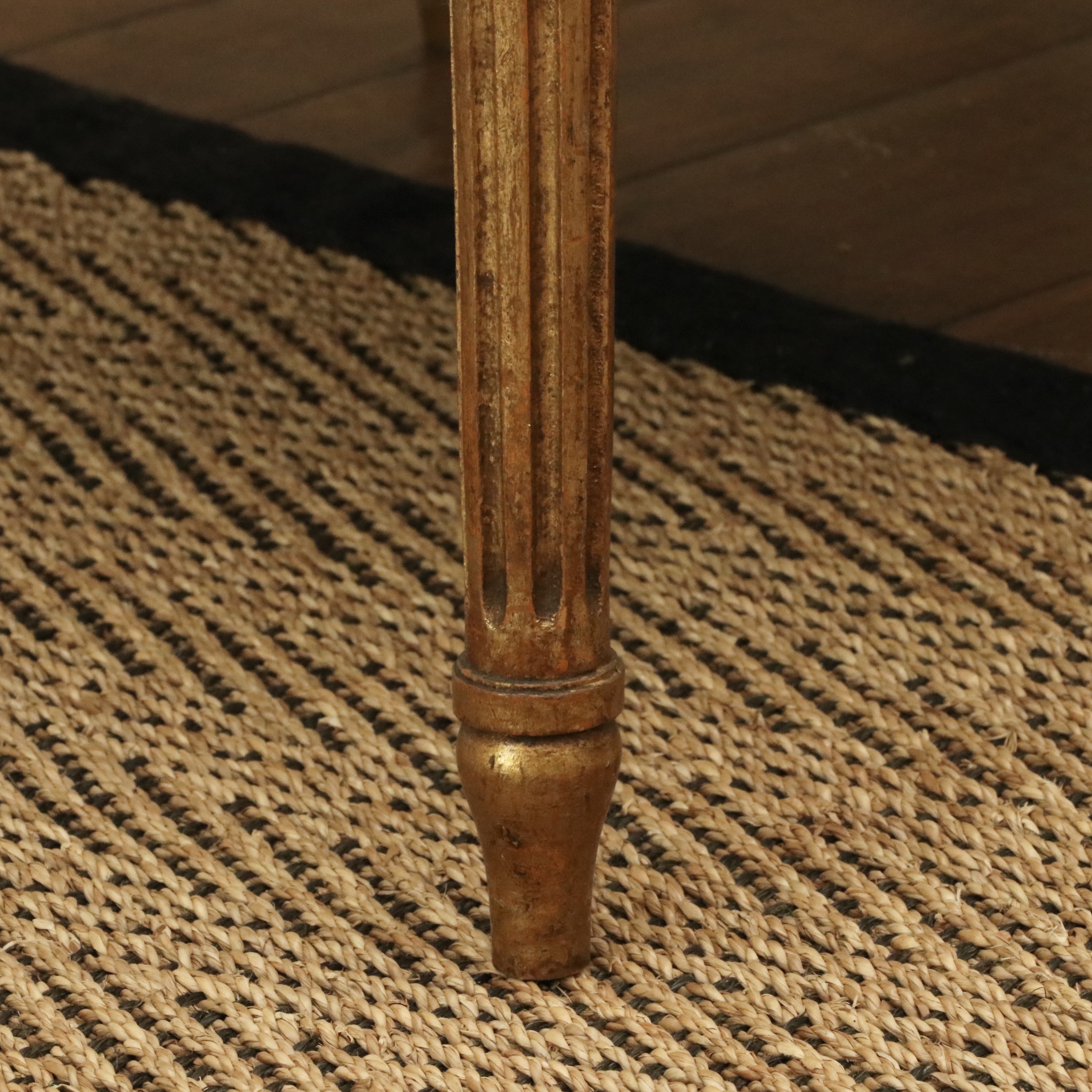 Louis XVI Style Giltwood and Toile Fabric Dining Chairs, Late 19th/Early 20th C.