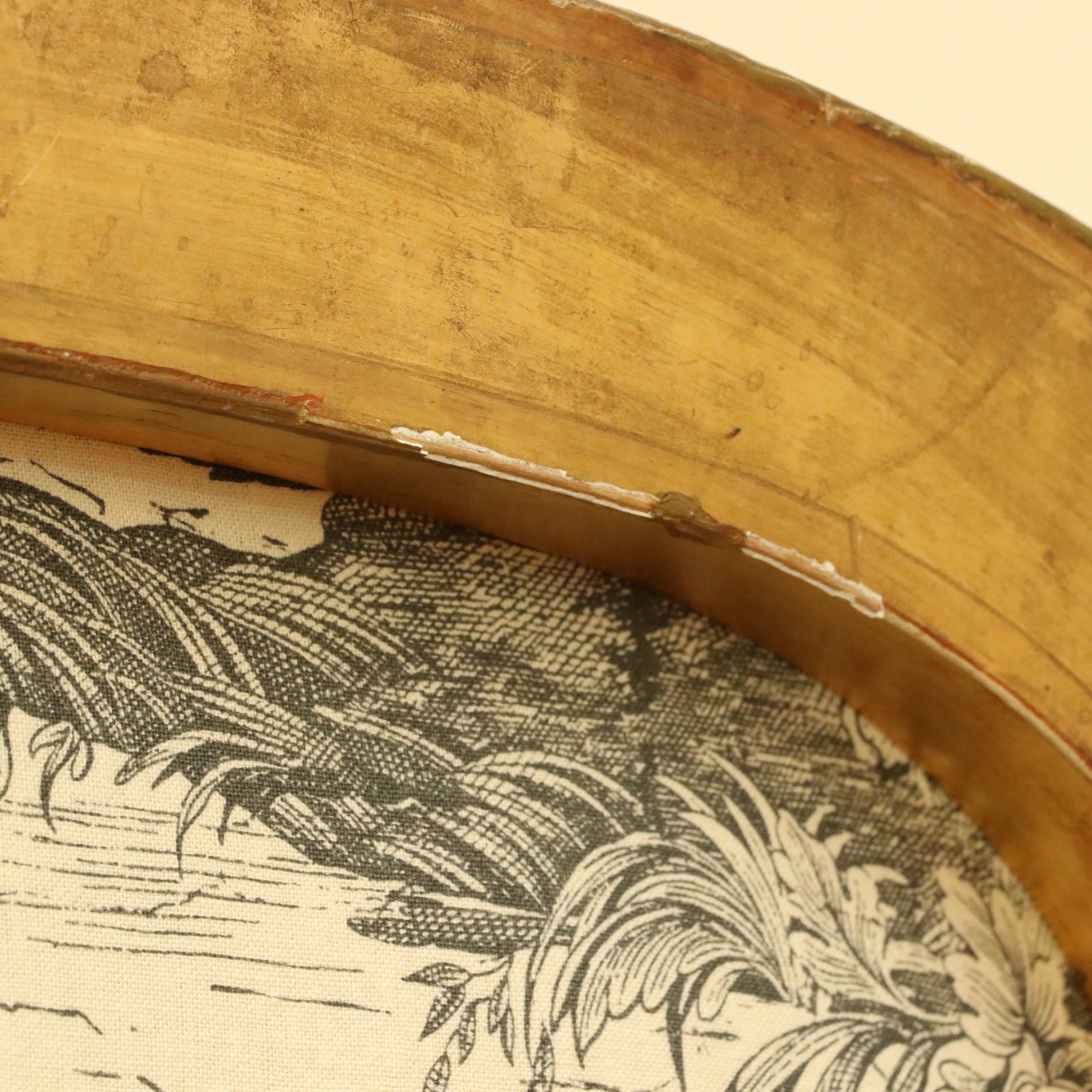 Louis XVI Style Giltwood and Toile Fabric Dining Chairs, Late 19th/Early 20th C.