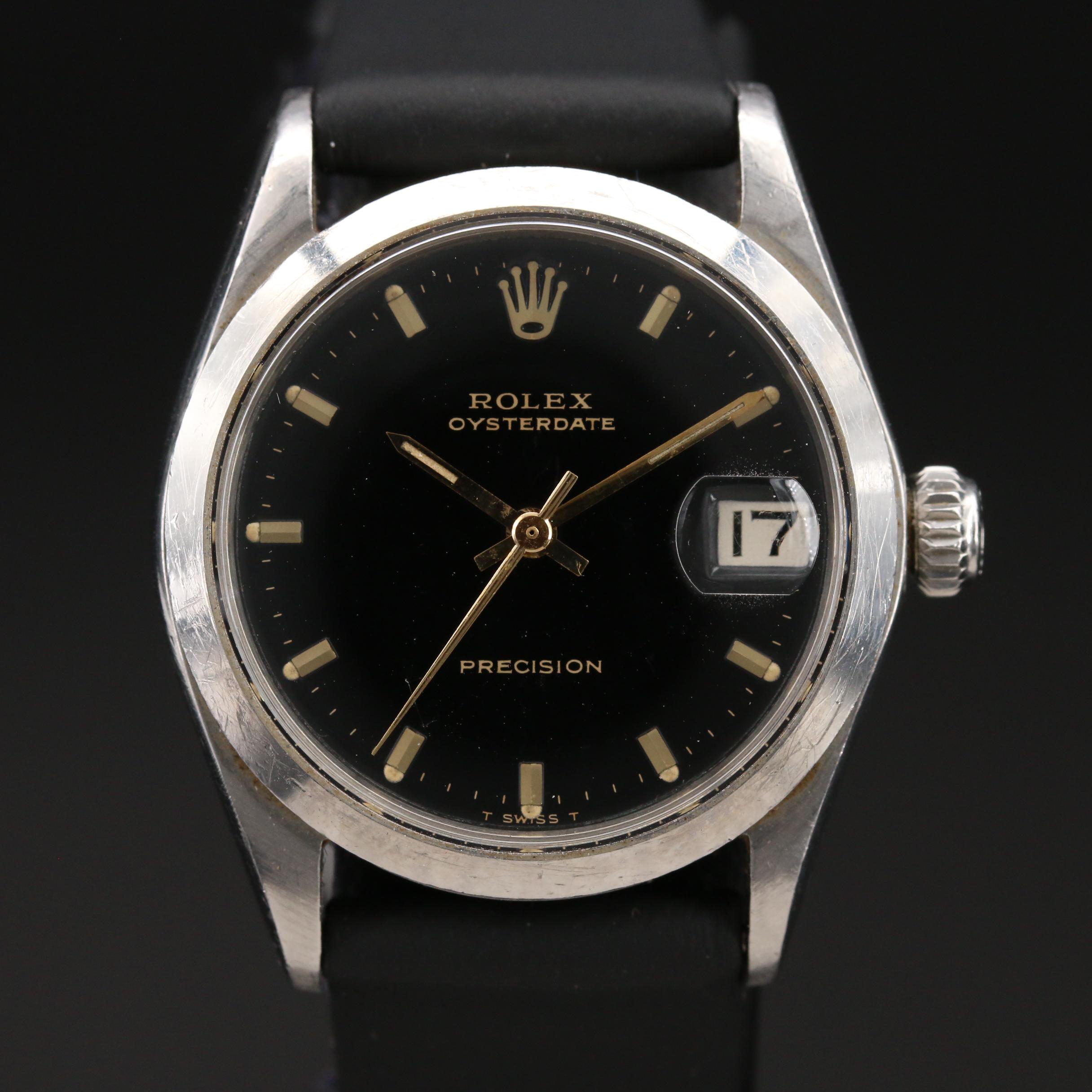 1969 Rolex Oysterdate Stainless Steel Watch