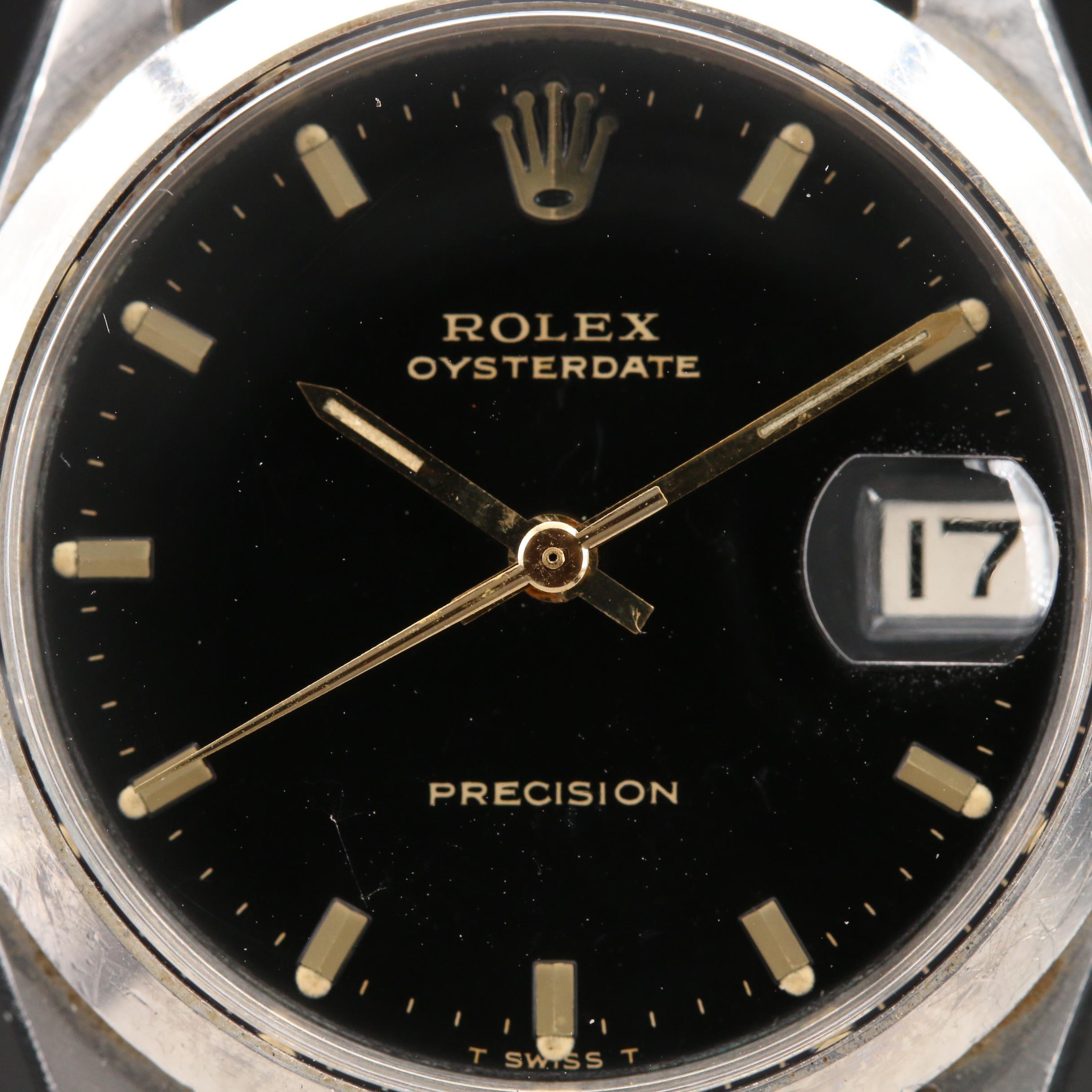 1969 Rolex Oysterdate Stainless Steel Watch
