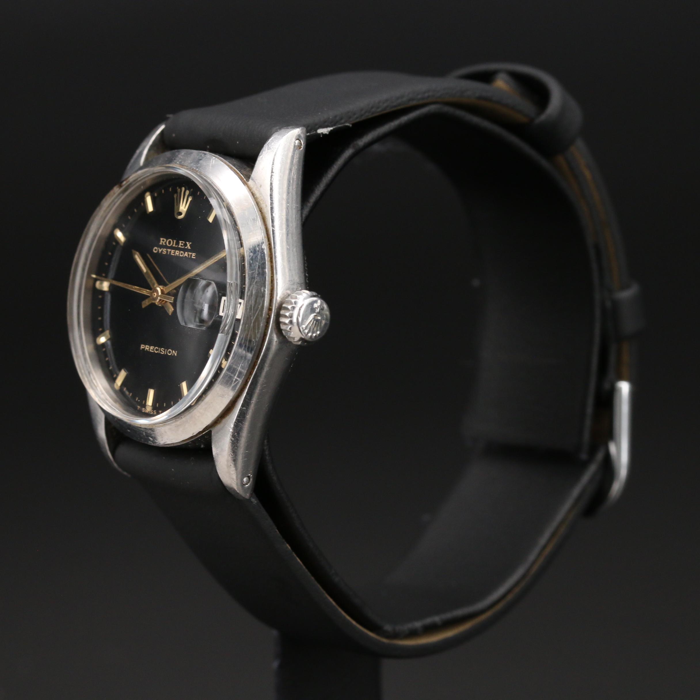 1969 Rolex Oysterdate Stainless Steel Watch