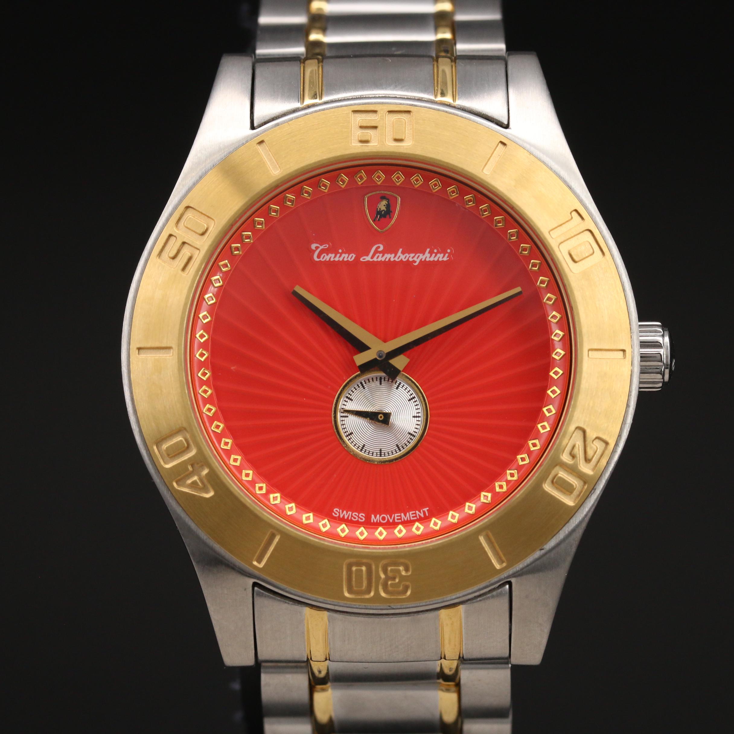 Tonino Lamborghini Two Tone Stainless Steel Watch