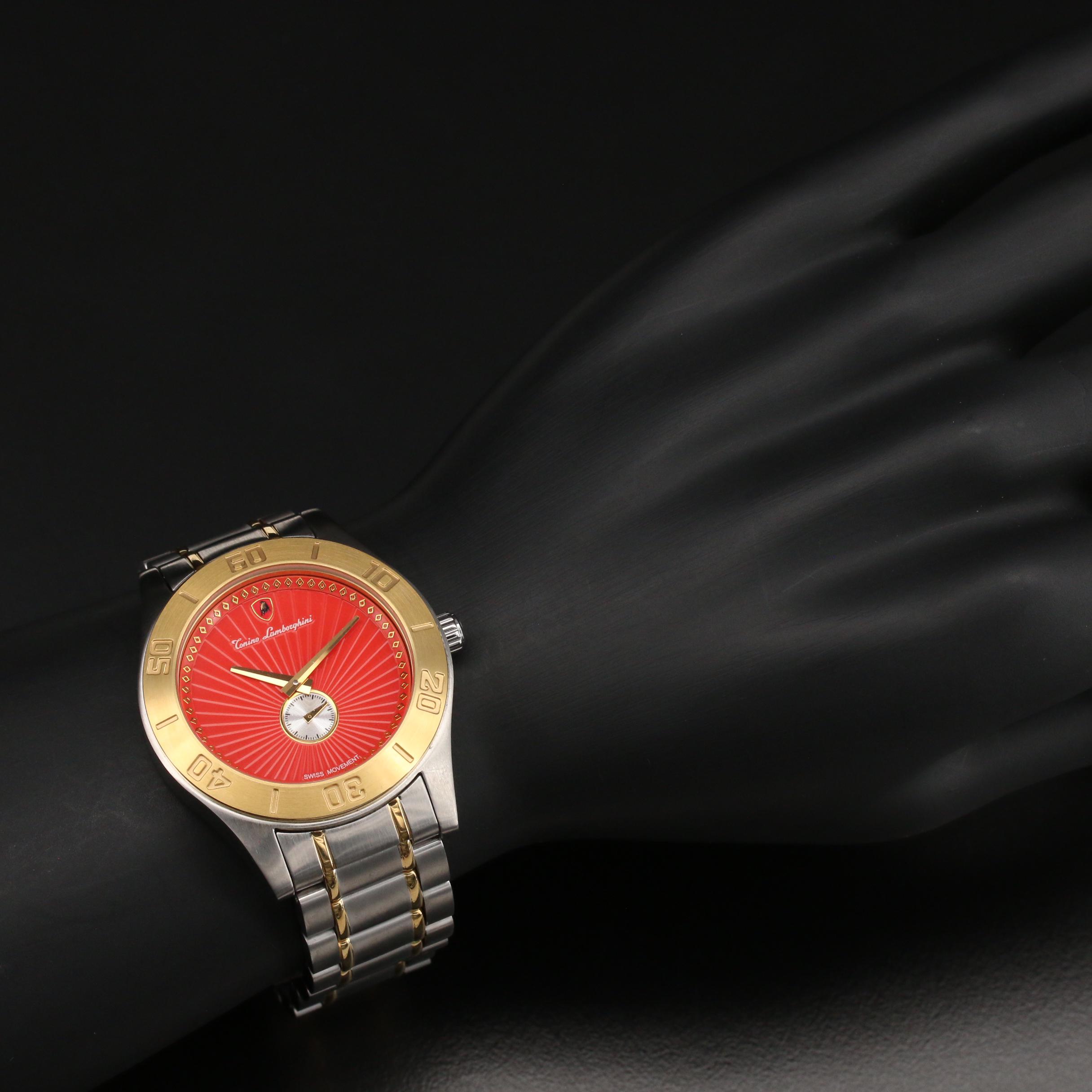 Tonino Lamborghini Two Tone Stainless Steel Watch