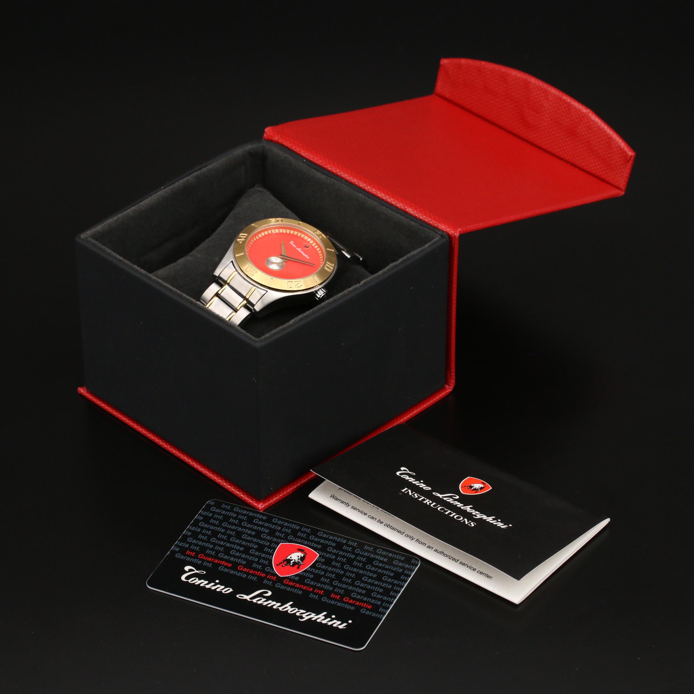 Tonino Lamborghini Two Tone Stainless Steel Watch