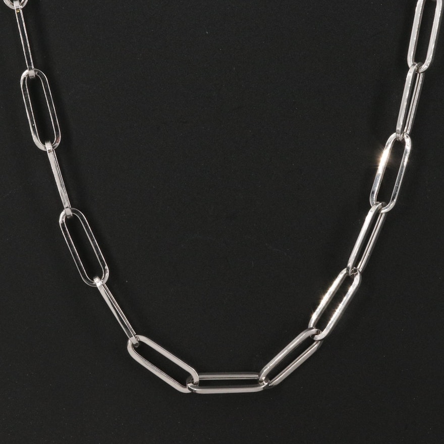 14K Paperclip Chain Necklace