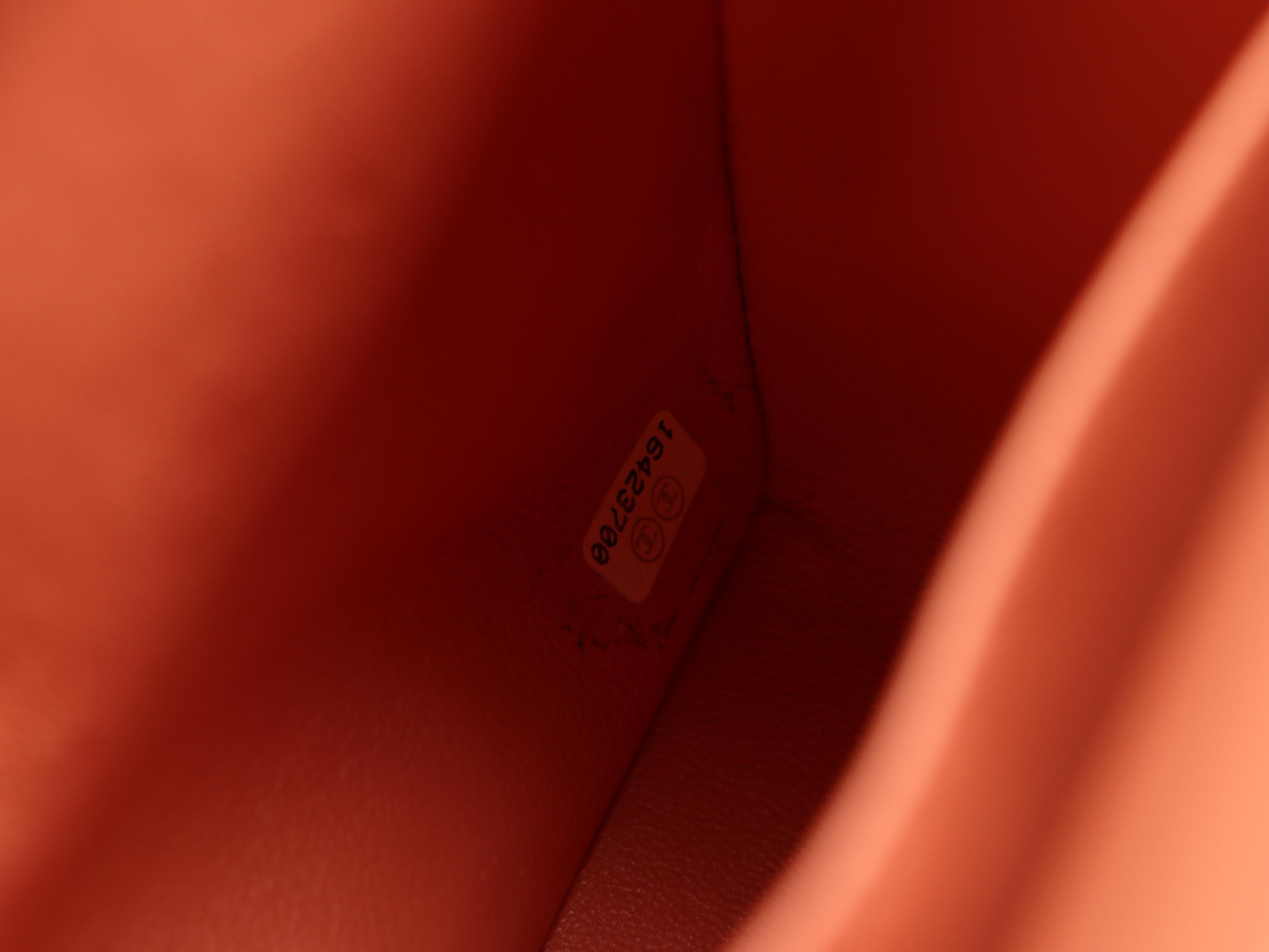 Chanel Classic Jumbo Double Flap Bag in Peach Quilted Lambskin