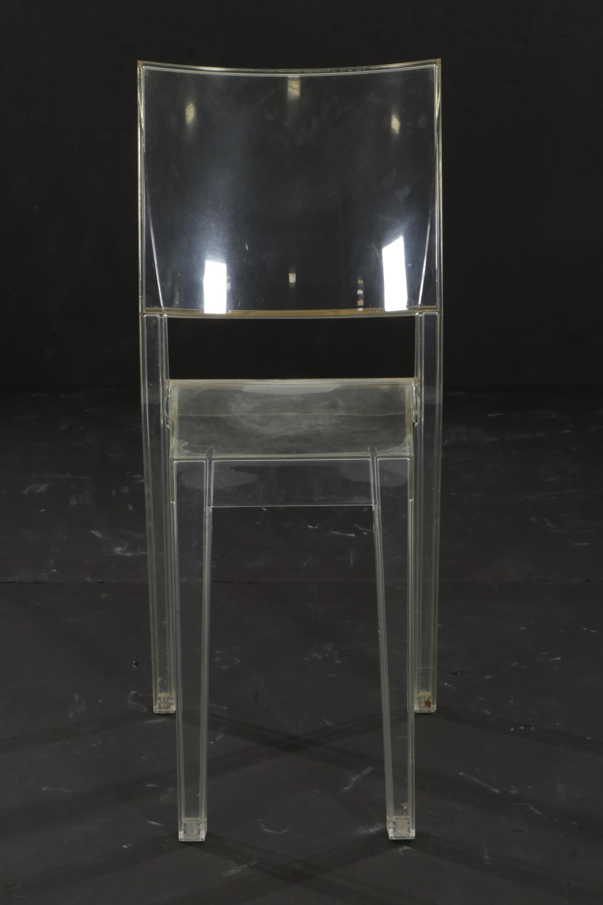 Four Contemporary Starck for Kartell "La Marie" Transparent Side Chairs