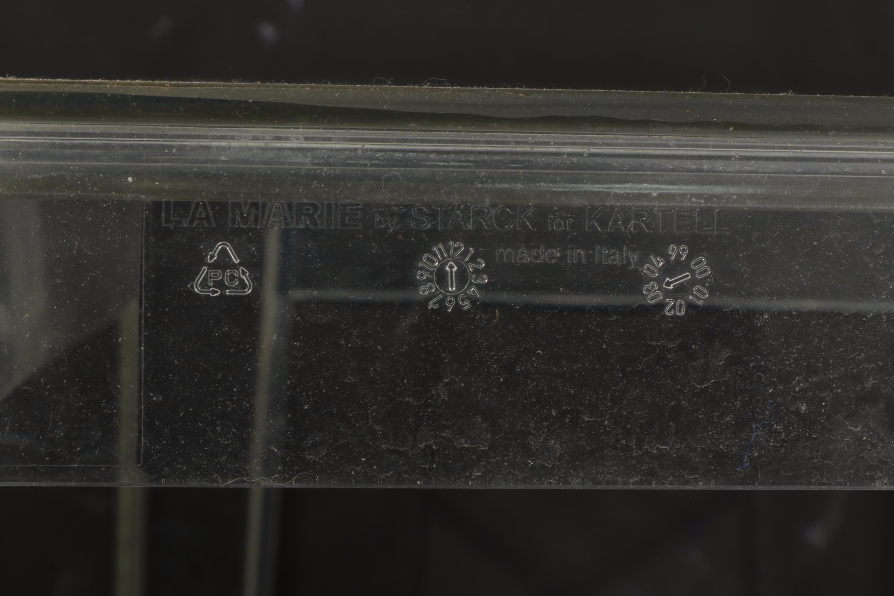 Four Contemporary Starck for Kartell "La Marie" Transparent Side Chairs