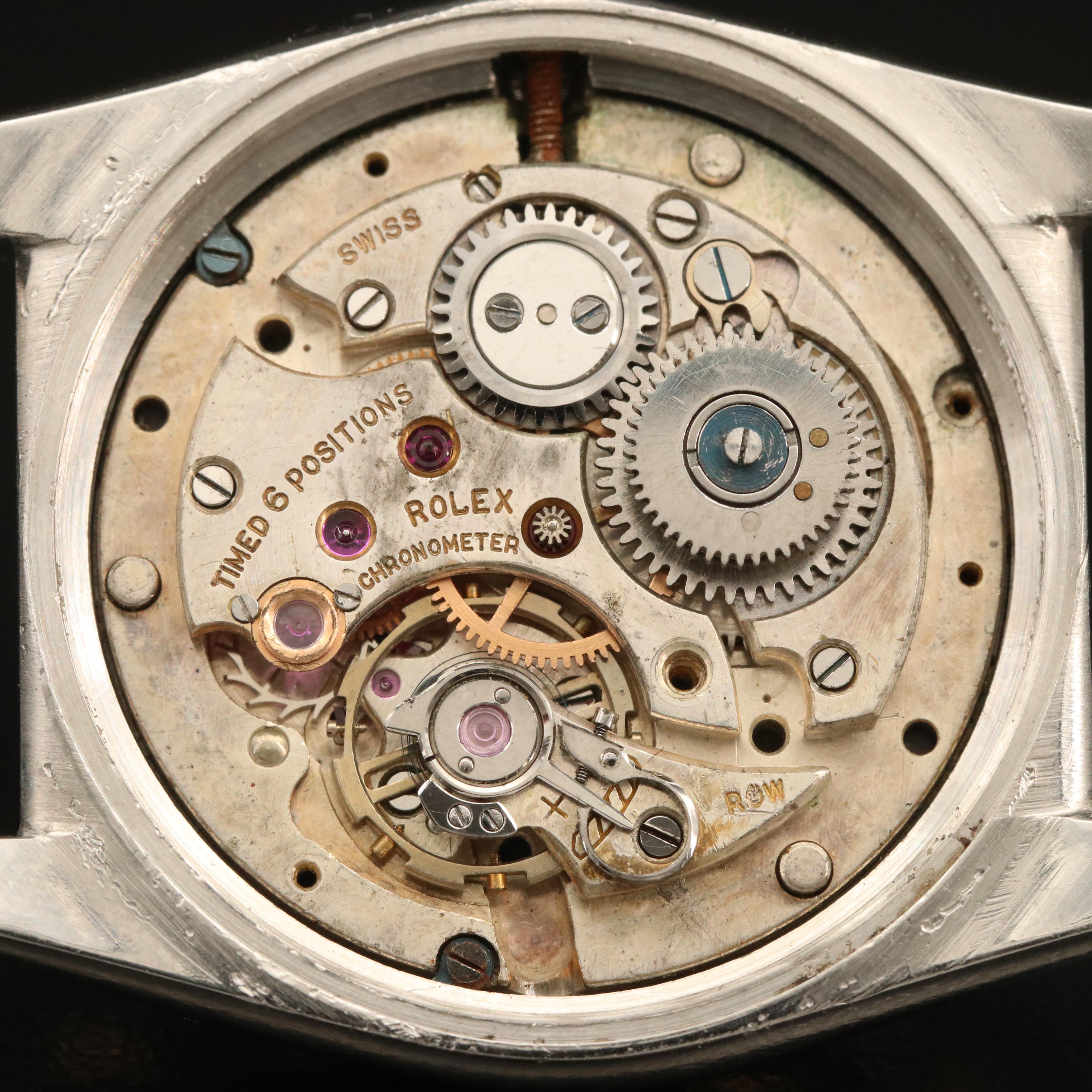 Rolex Vintage Oyster Perpetual Bubble Back 14K and Stainless Steel Watch