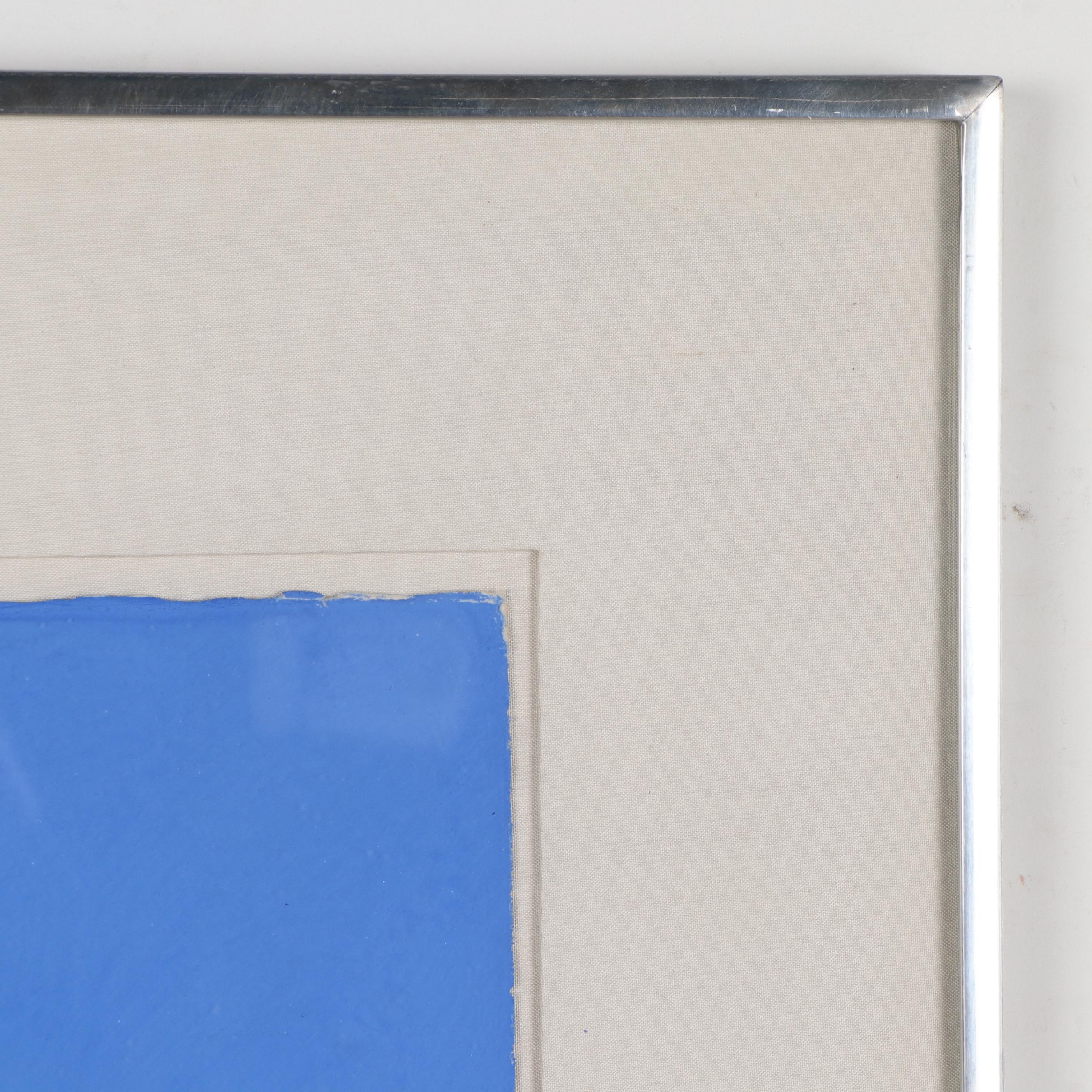 Sonia Delaunay Gouache Pochoir "Poésie de Mots, Poésie de Couleurs," 1961