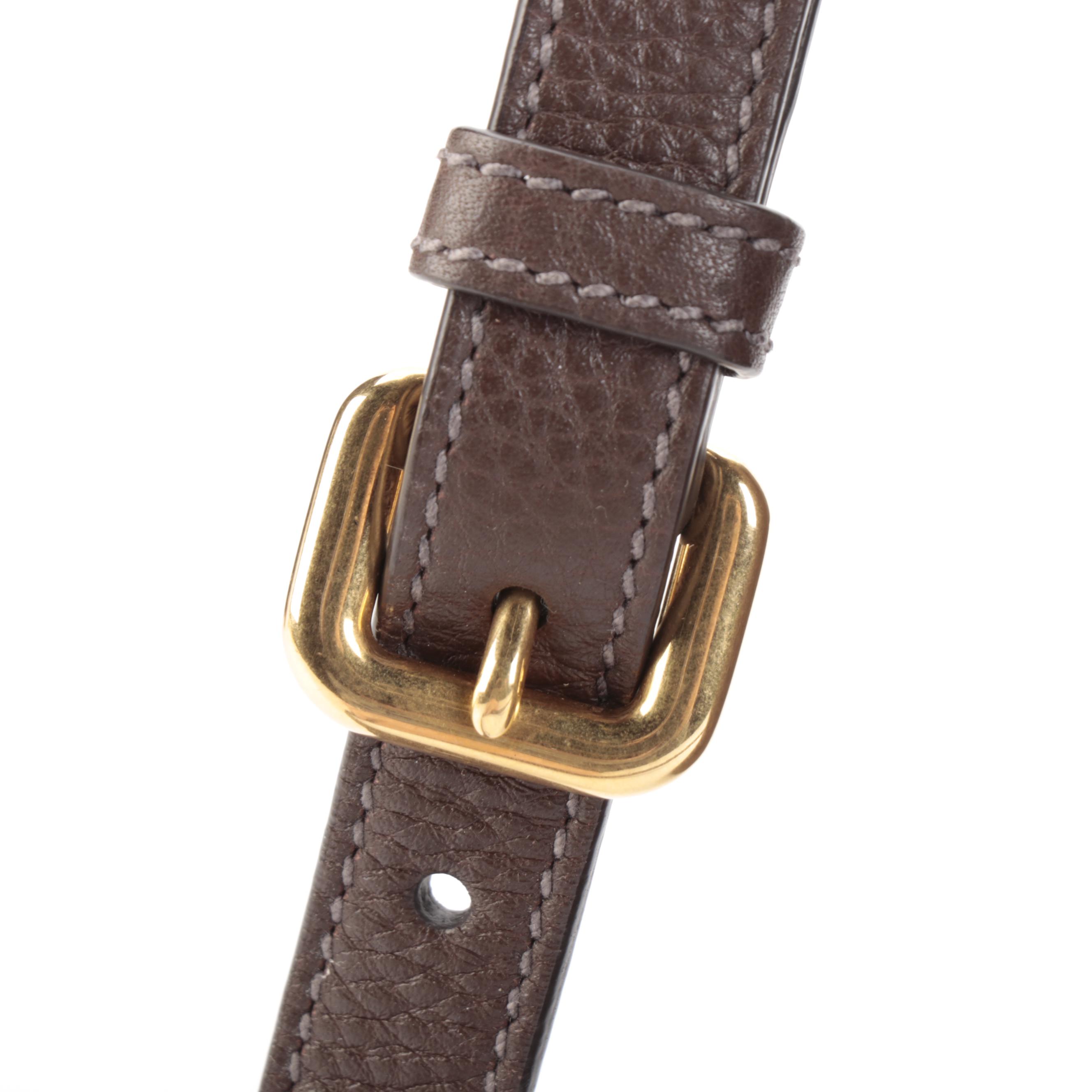 Prada Side Pocket Convertible Tote Vitello Daino Leather