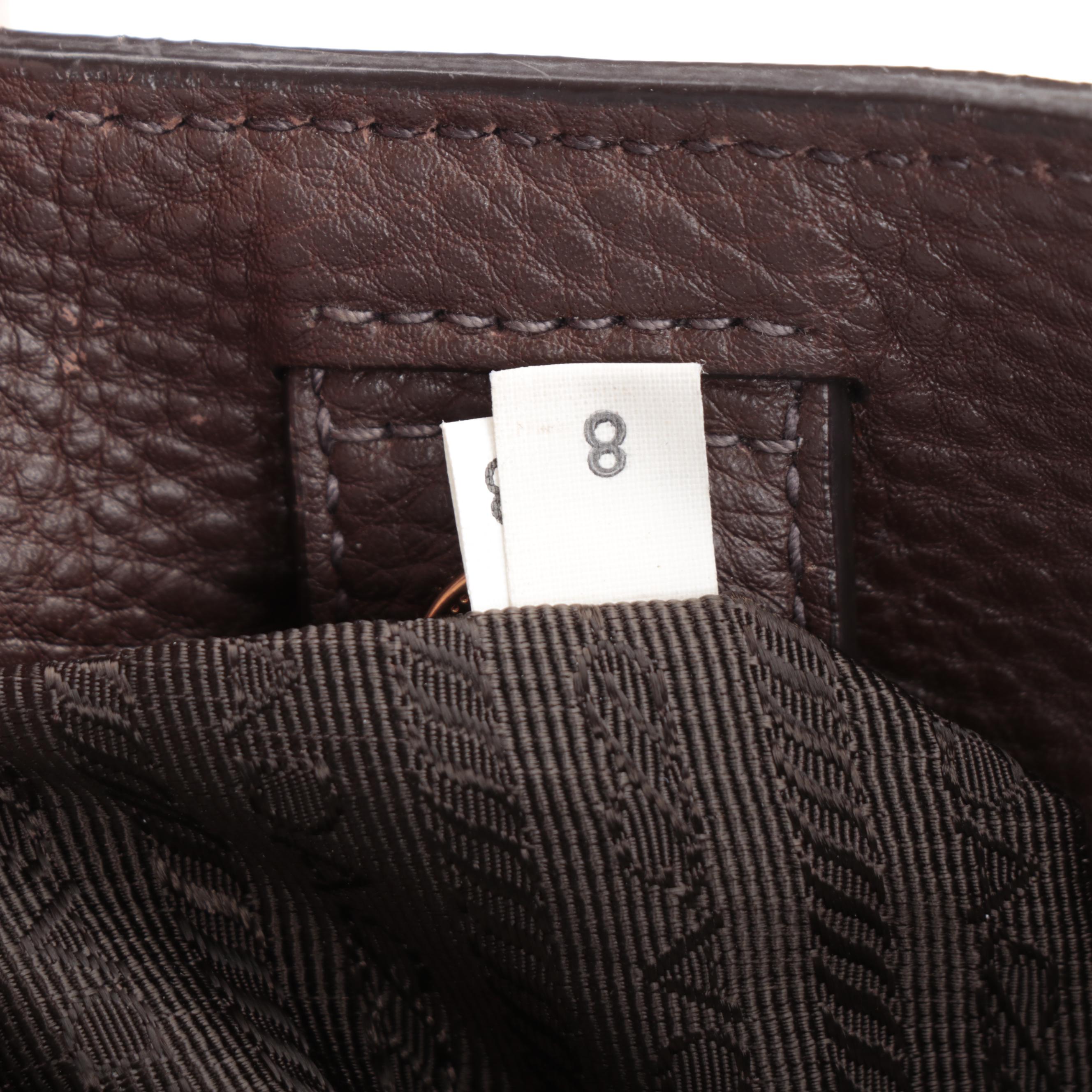 Prada Side Pocket Convertible Tote Vitello Daino Leather