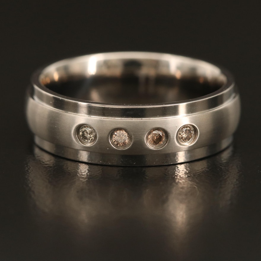 Titanium Diamond Band