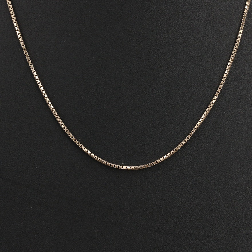 10K Box Chain Necklace