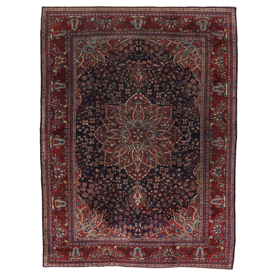 10'2 x 14' Hand-Knotted Persian Tabriz Room Sized Rug