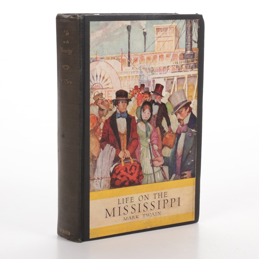 1917 "Life On the Mississippi" by Mark Twain, Illustrations by Walter Stewart