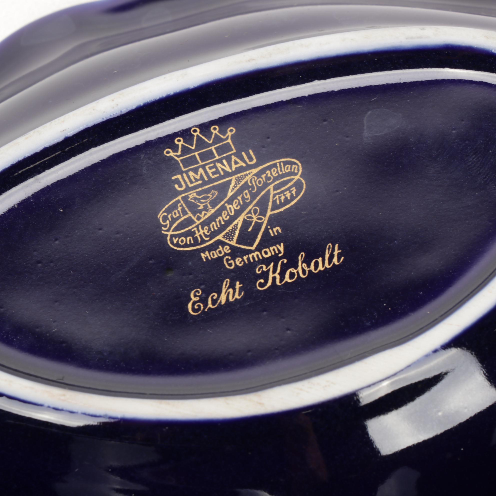 Graf Von Henneberg Relish Tray, Royal Doulton "March" Figurine and Limoges Boxes