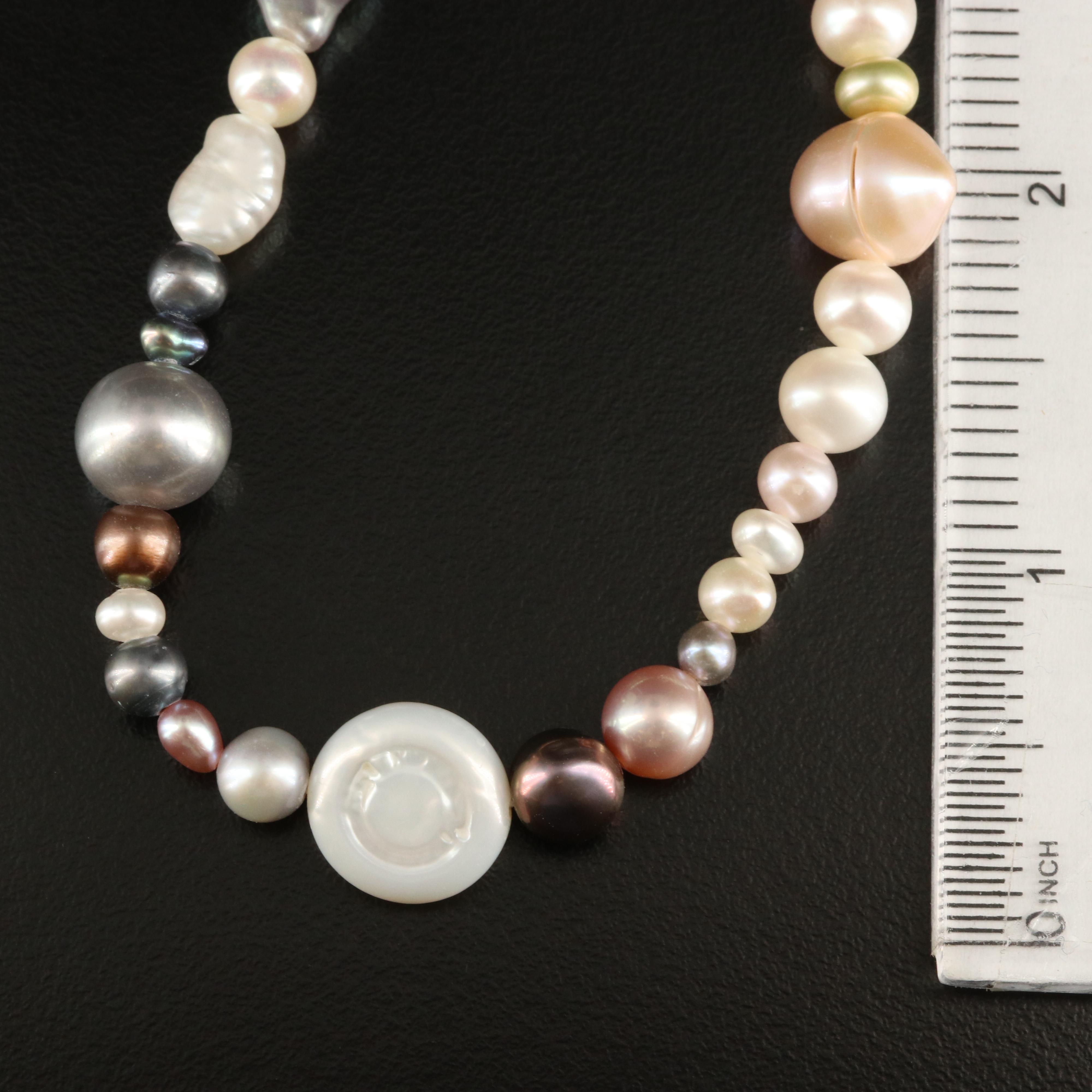 Endless Pearl Necklace and Expandable Bracelet