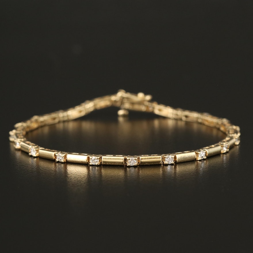 14K 0.80 CTW Diamond Bracelet