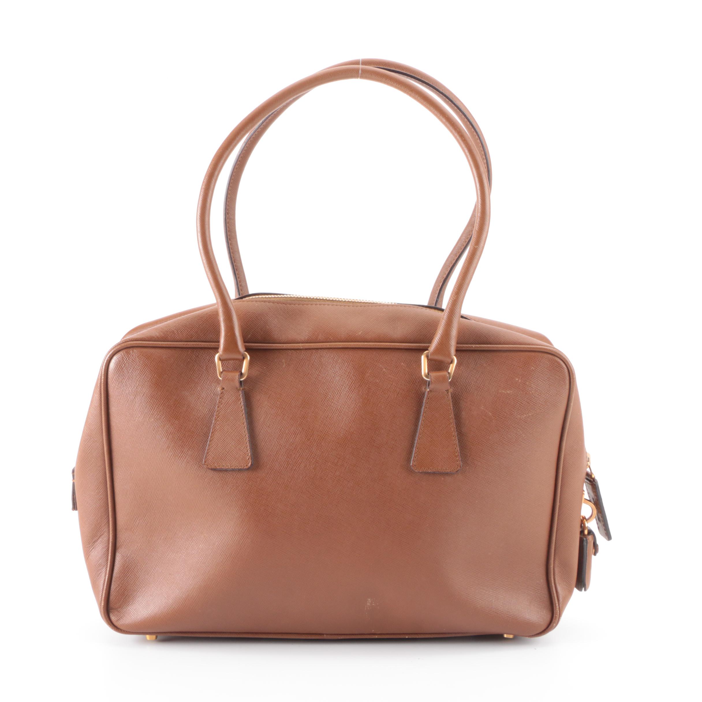 Prada Square Bowler in Sughero Saffiano Sport Leather