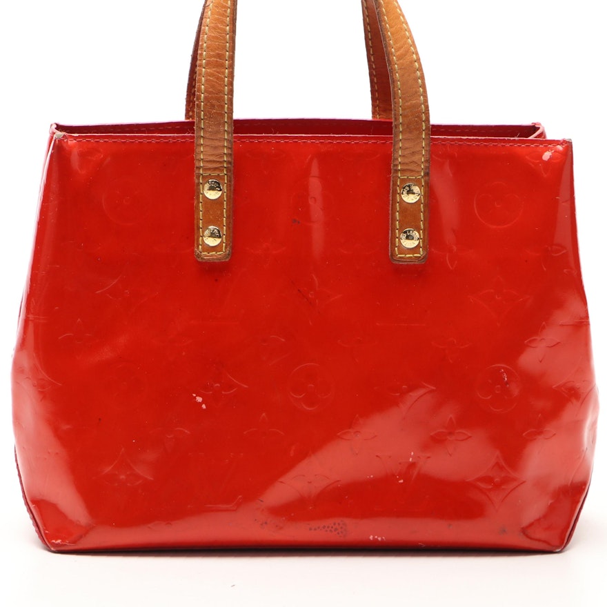 Louis Vuitton Reade PM Tote in Monogram Vernis and Vachetta Leather