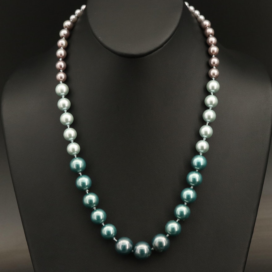 Graduated Faux Pearl Necklace