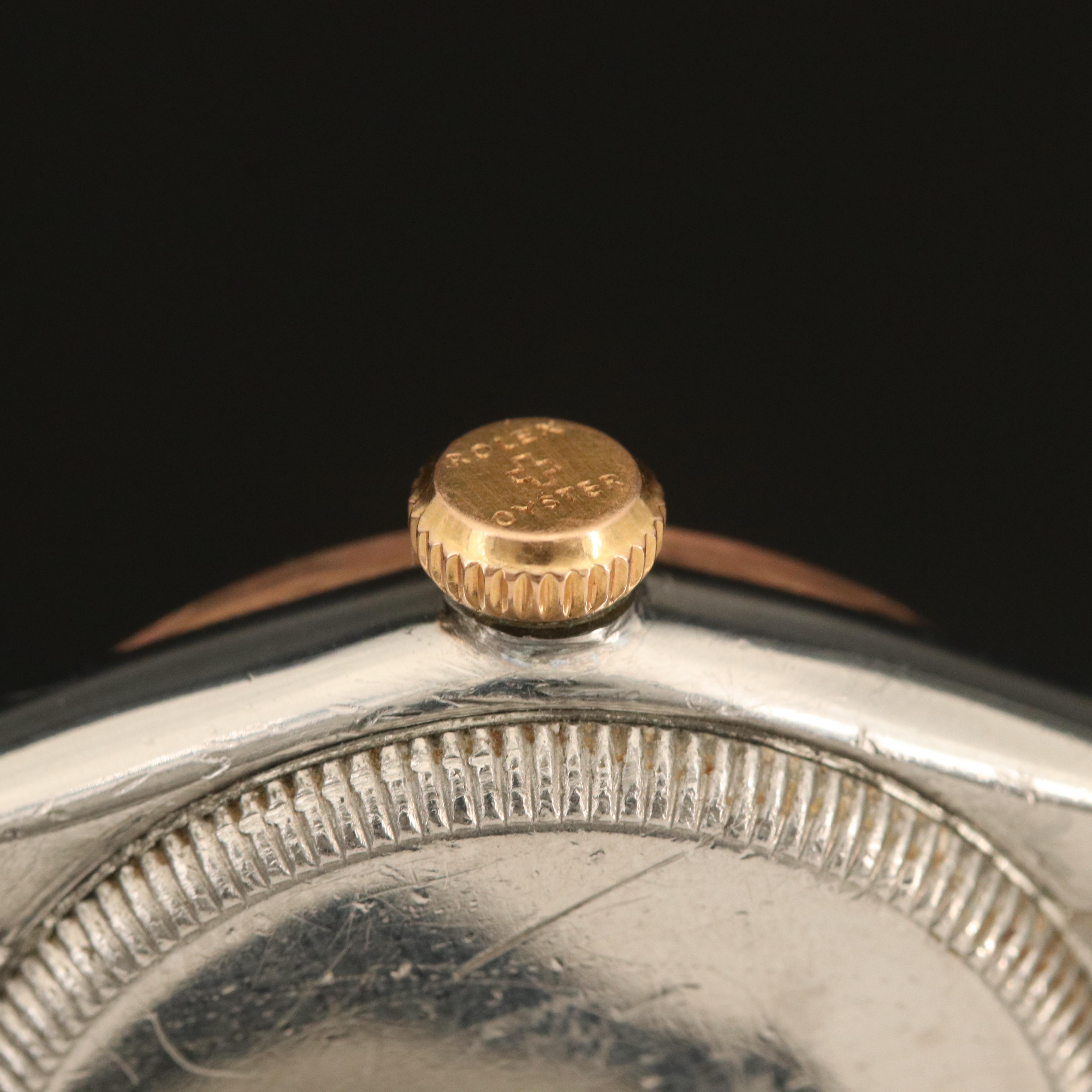 Vintage Rolex Oyster Perpetual Gold Filled and Stainless Steel Watch