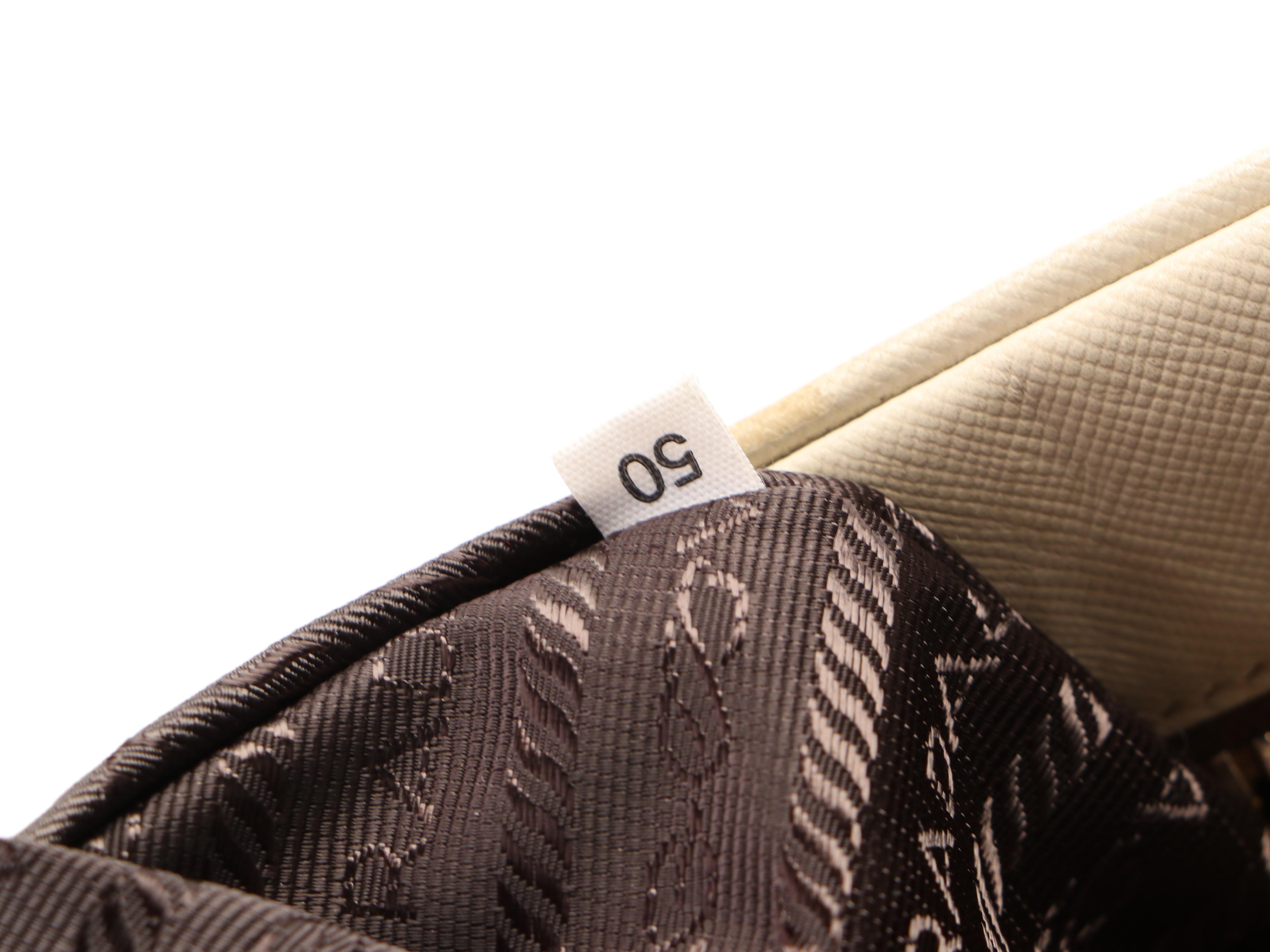 Prada Bauletto Bag in Off-White Saffiano Leather