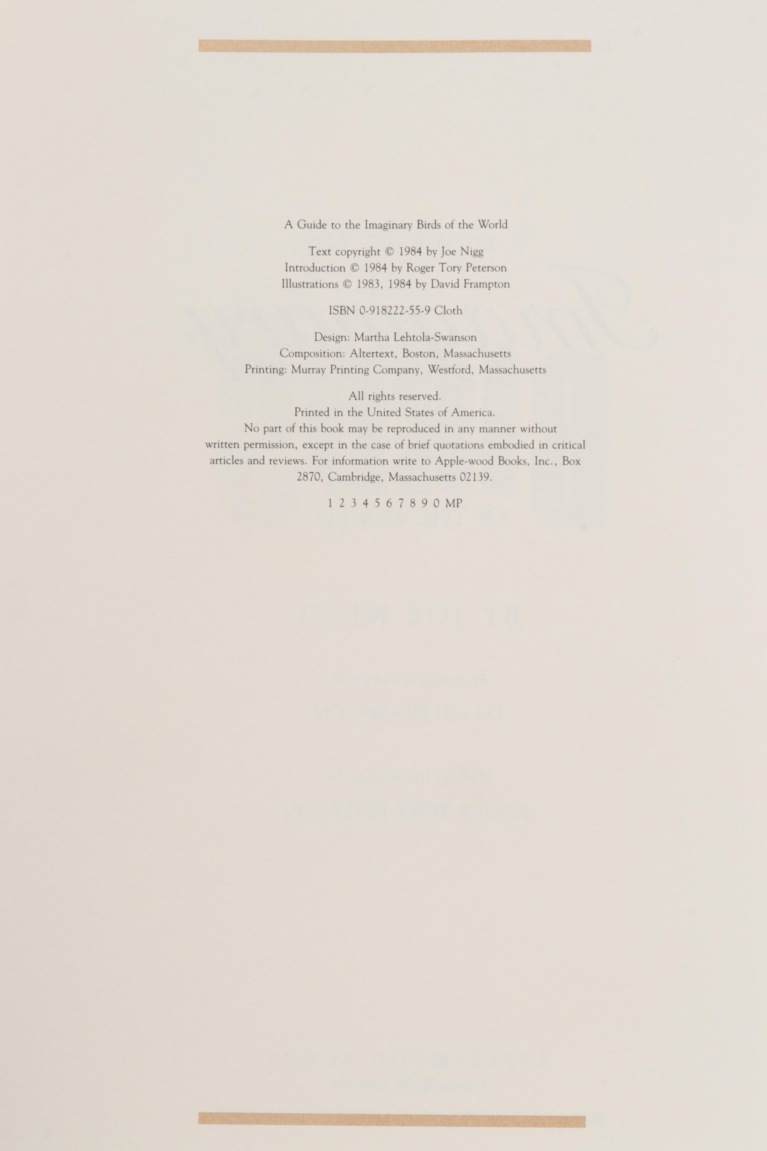 Signed Limited Edition "Imaginary Birds of the World" by Joe Nigg and More