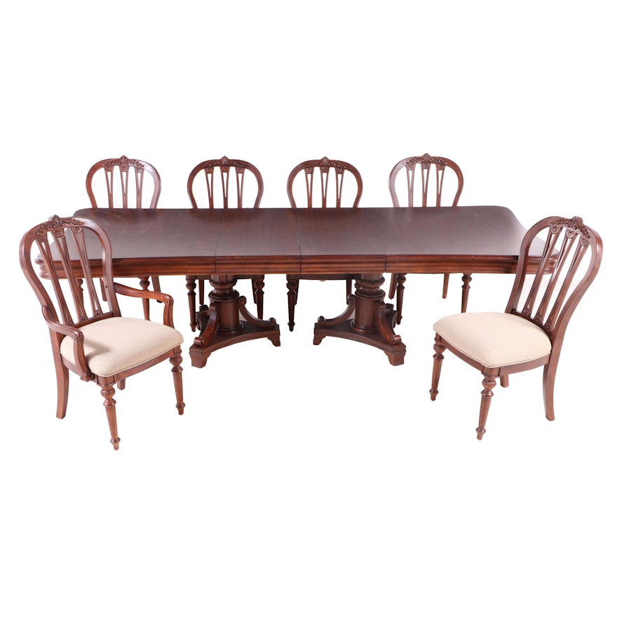 Seven-Piece Kincaid Furniture Company Hardwood Dining Set