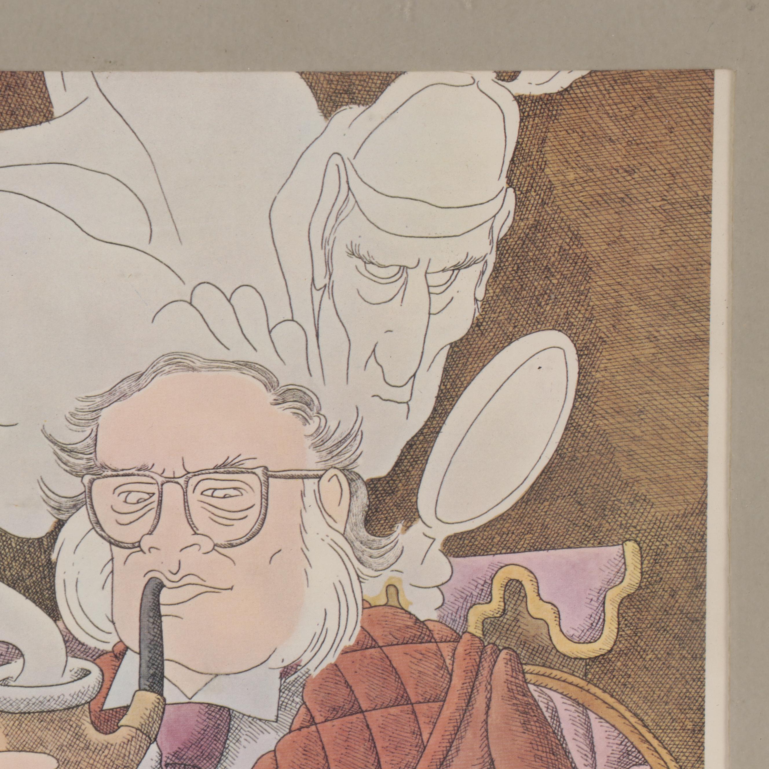 Gahan Allen Wilson Cartoon Offset Lithograph, 1978