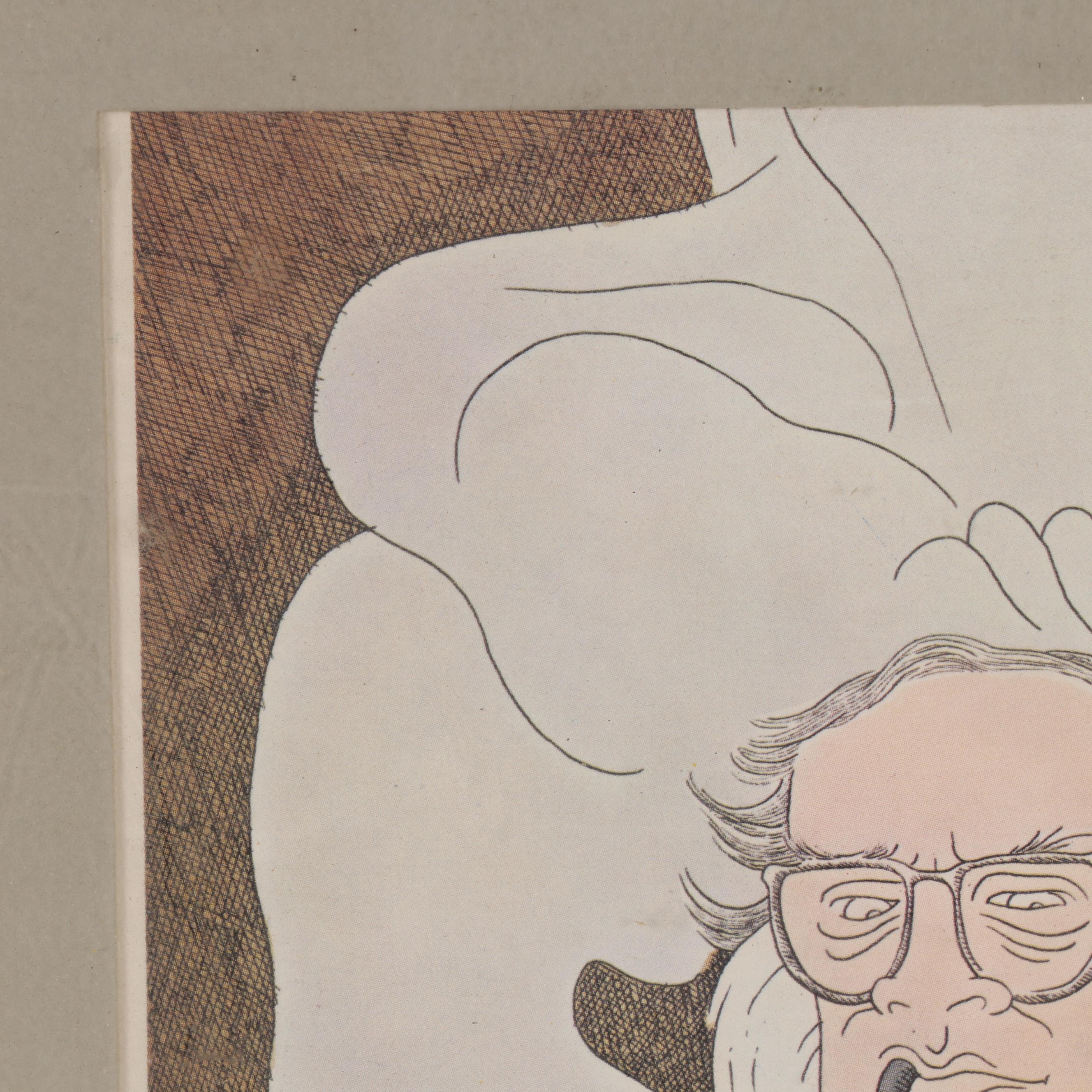 Gahan Allen Wilson Cartoon Offset Lithograph, 1978