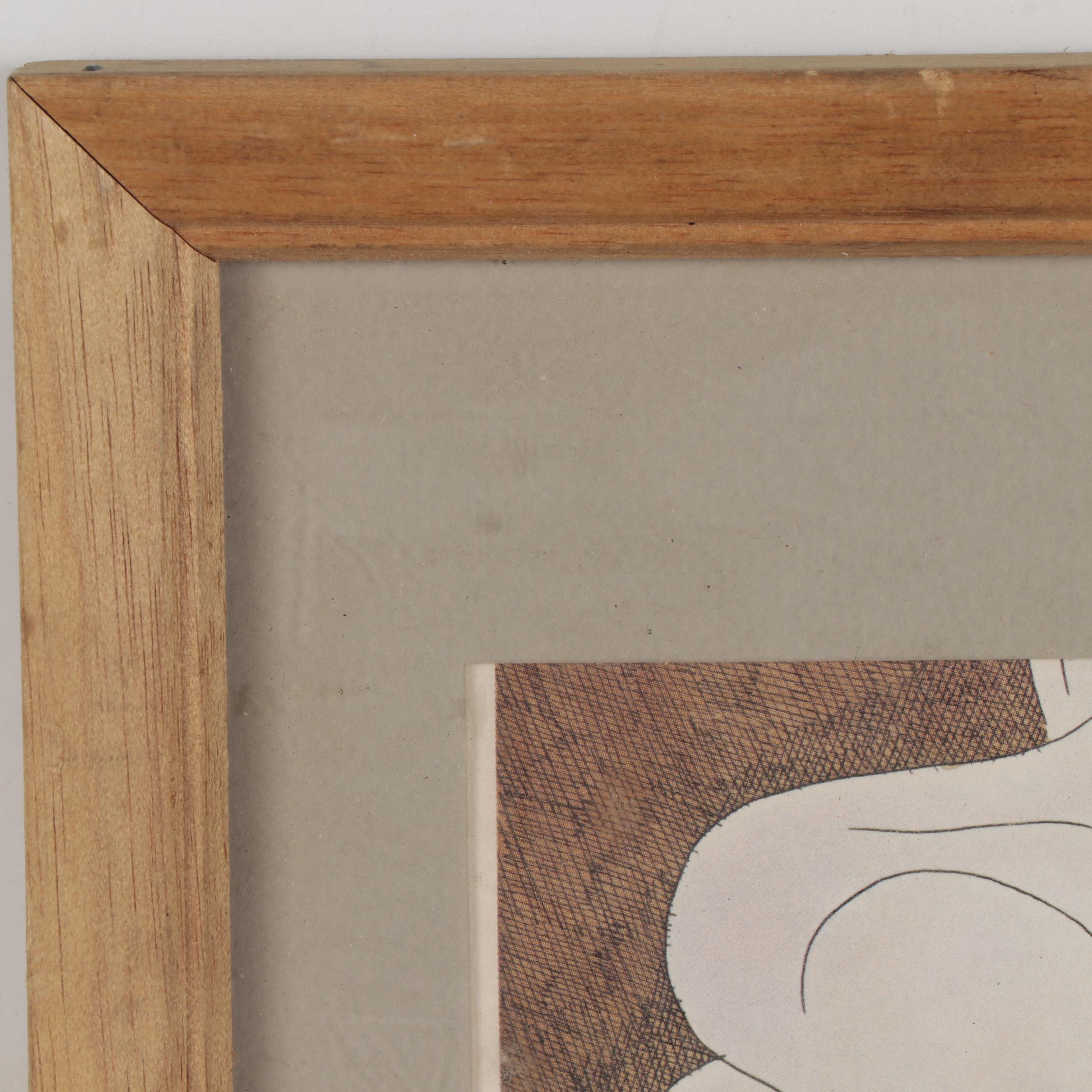 Gahan Allen Wilson Cartoon Offset Lithograph, 1978